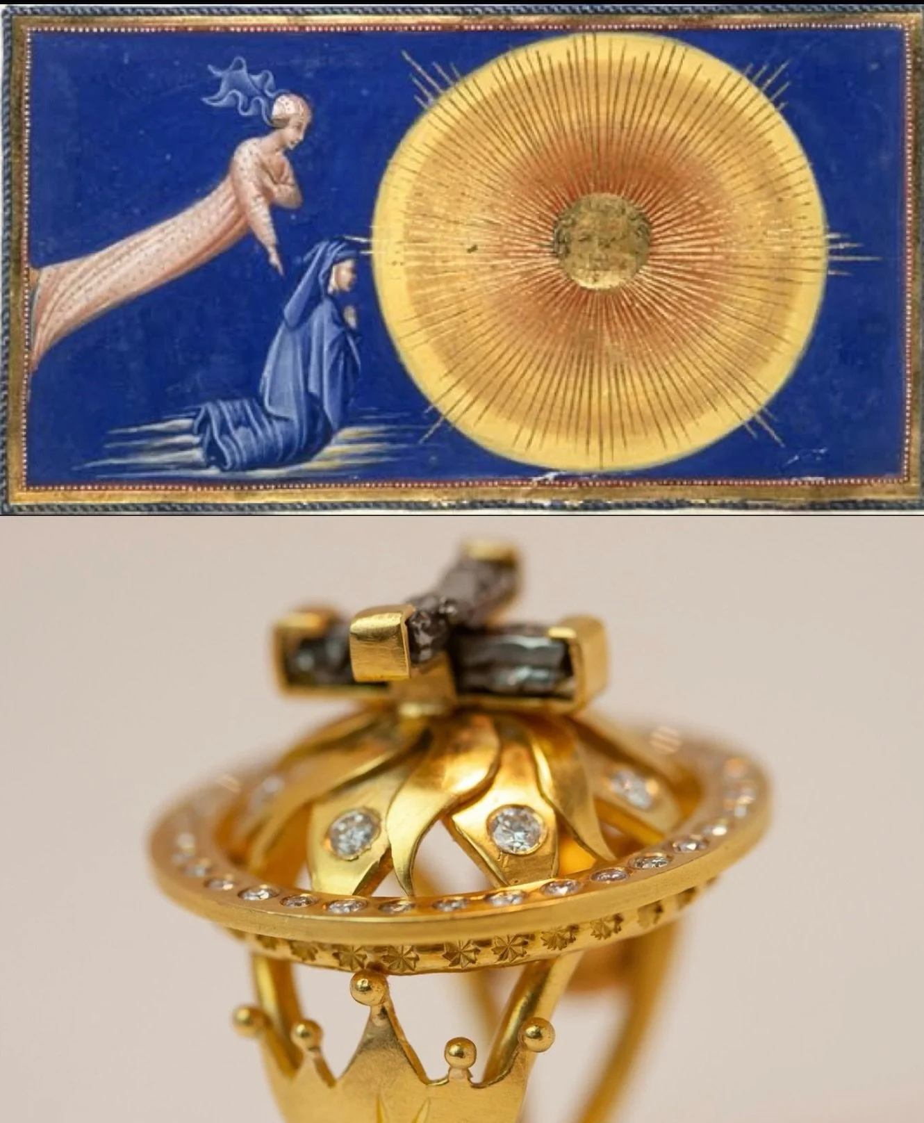 Christmas 2025

&ldquo;Heaven in Her Hands&rdquo; by Sara Evans for Reinventing Home (link in bio)

Images: &ldquo;the Love that moves the Sun and the other stars&rdquo; by Donna Distefano / Giovanni di Paolo, Paradiso, 1440s. Dante e Beatrice nel Ci