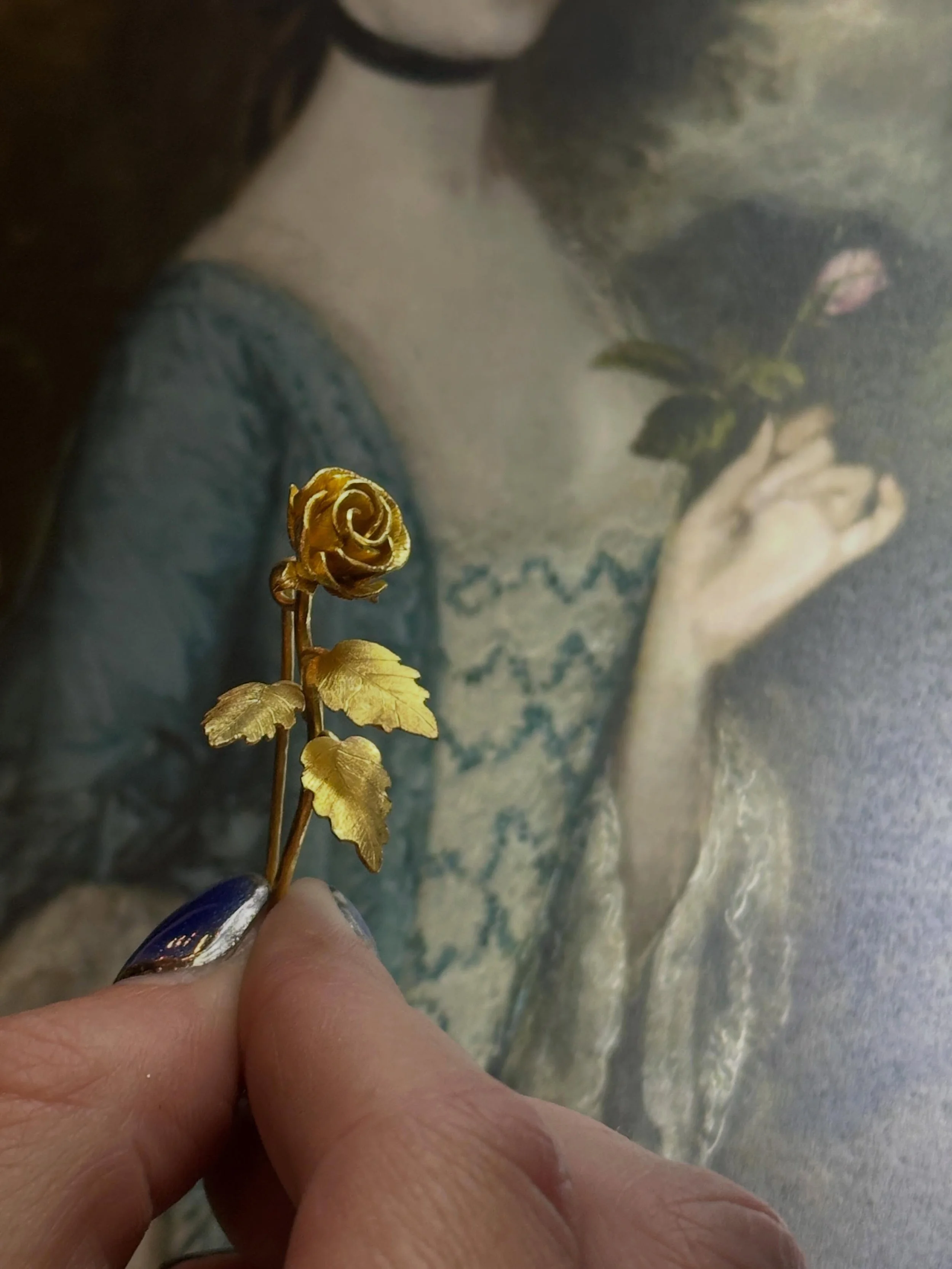 A Gainsborough-inspired &ldquo;Rosebud&rdquo; handcrafted in 22-karat gold &mdash;for the jewel box that is the Frick Museum Shop &mdash;by The Frick Collection&rsquo;s exclusive fine jeweler.

#donnadistefano #est1994 #madeinnyc