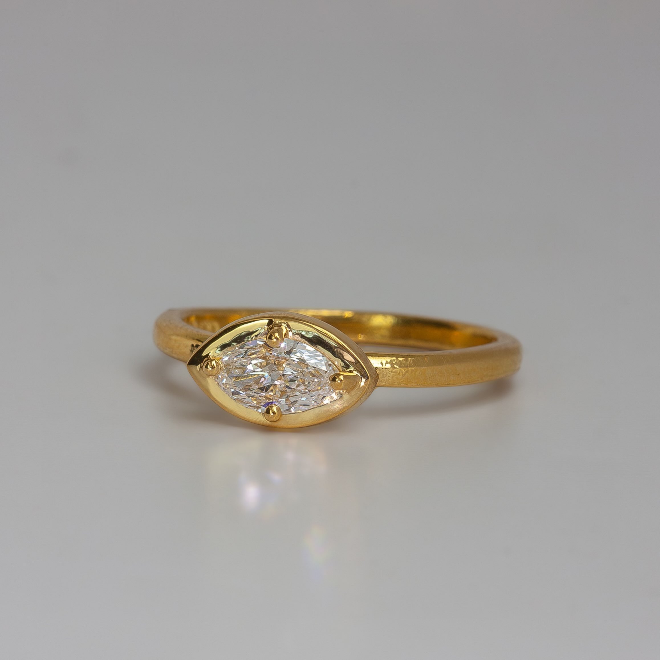 There&rsquo;s something about a marquise ✨✨

&ldquo;de Vos&rdquo; handcrafted in 22-karat gold with a 0.47 ct. diamond