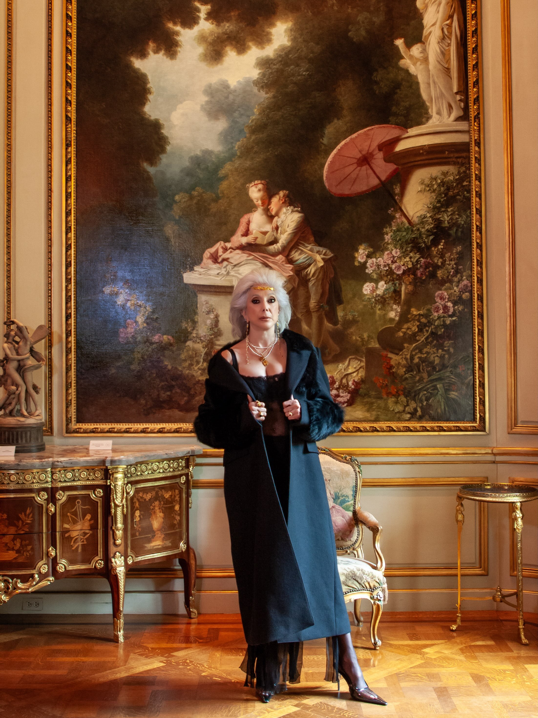 Style icon. New York original.

Lauren Ezersky has spent decades capturing fashion on her own terms. Now, in Donna Distefano&rsquo;s Off the Canvas photo series for the Frick, Lauren brings her singular presence to the meeting of contemporary style, 