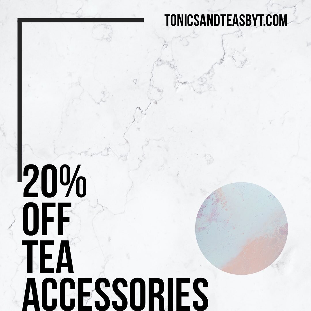 New sale alert! For all the tea lovers out there we&rsquo;re having a sale on your must-have tea accessories! ☕️🫖🥄

For a limited time get your favorite tea accessories for 20% off, no code needed! This includes our coveted heat-activated, color ch