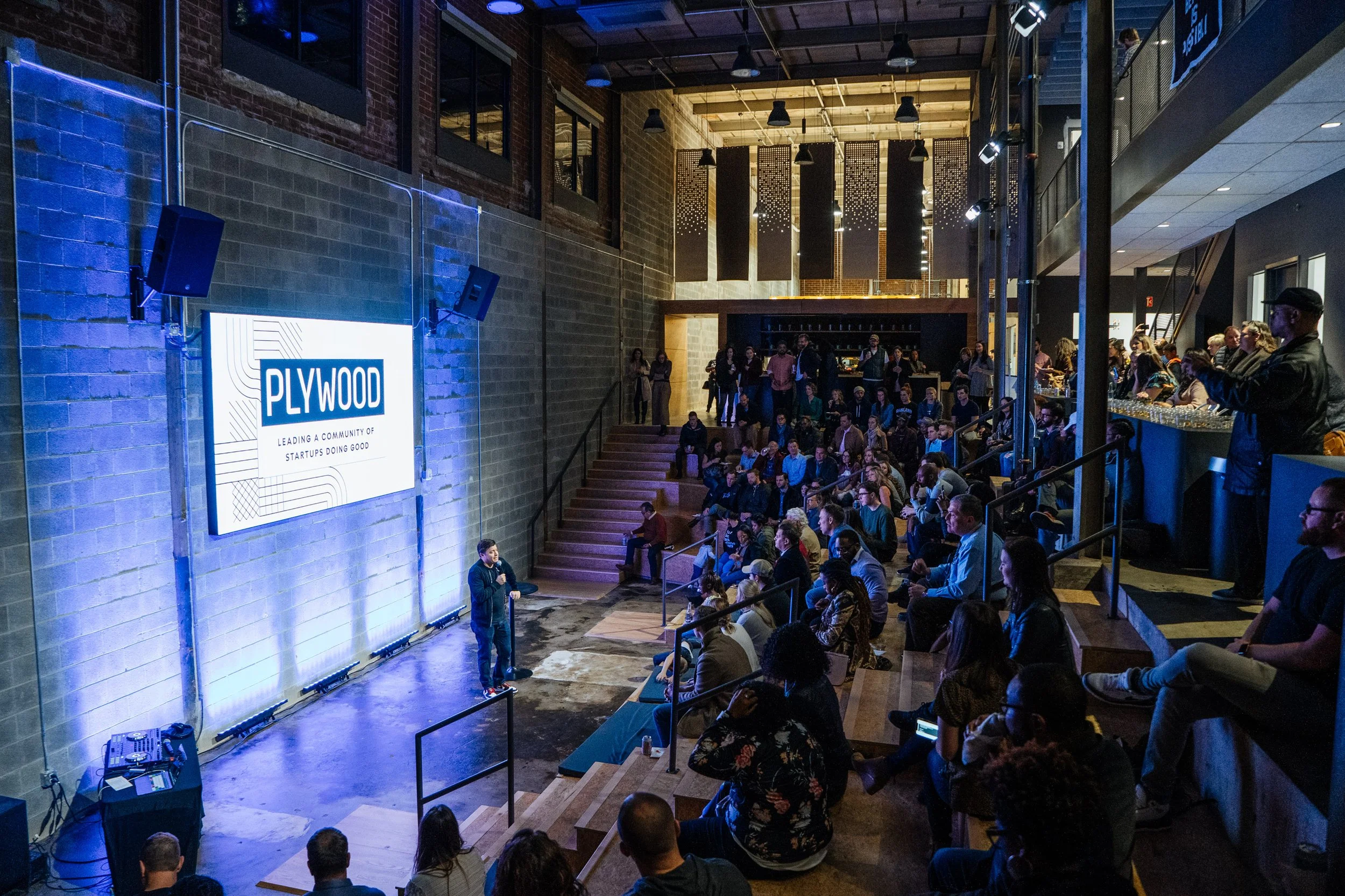 Schedule your next event at Plywood Place for an experience no on will forget.