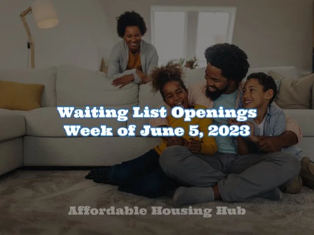 Waiting List Openings June 5, 2023