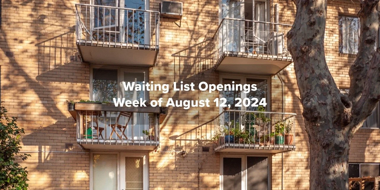 Weekly Waiting List Announcements — Affordable Housing Hub