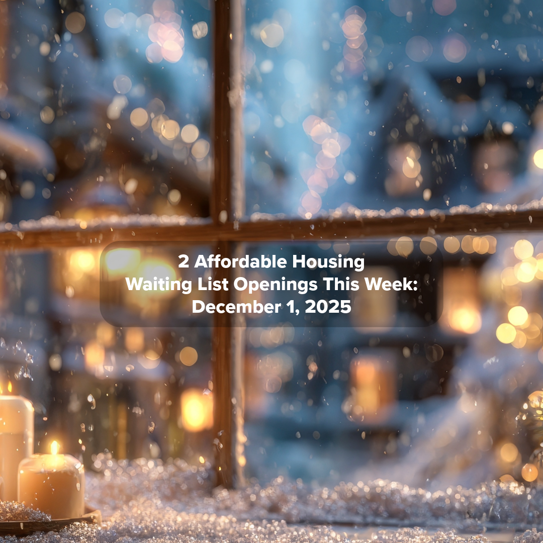 Waiting List Openings December 1, 2025