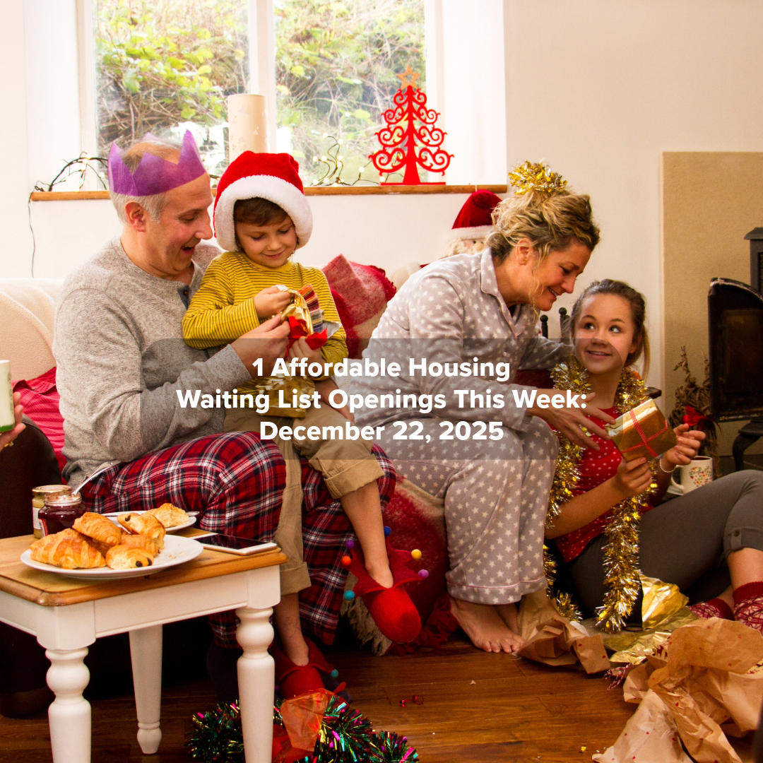 Waiting List Openings December 22, 2025
