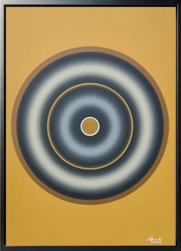 Tau Ceti | acrylic on canvas 100x70cm | 2026, Michal Jancik | available