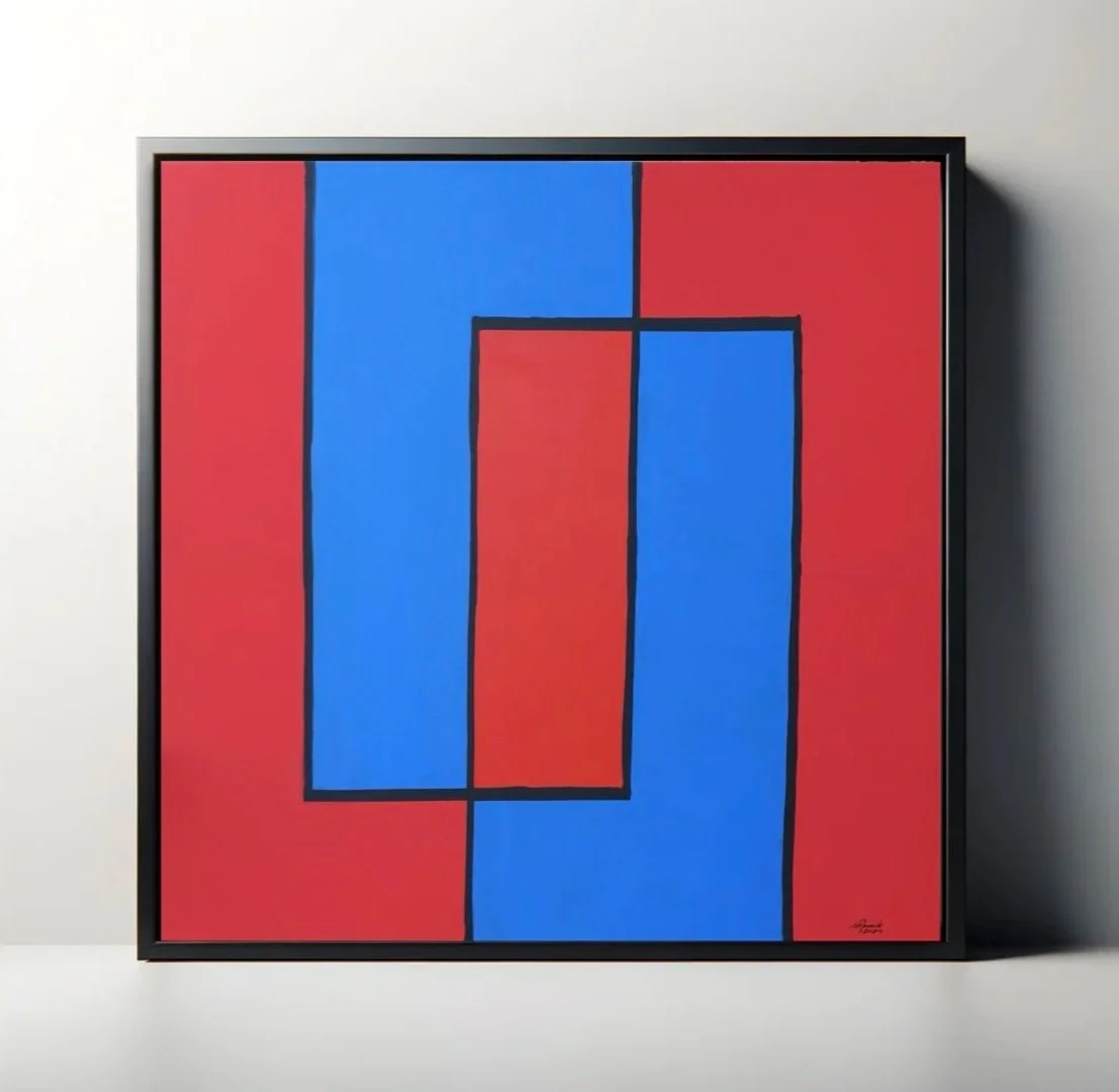 Study of colours 2.0 | acrylic on canvas 100x100cm | 2021, Michal Jancik | available