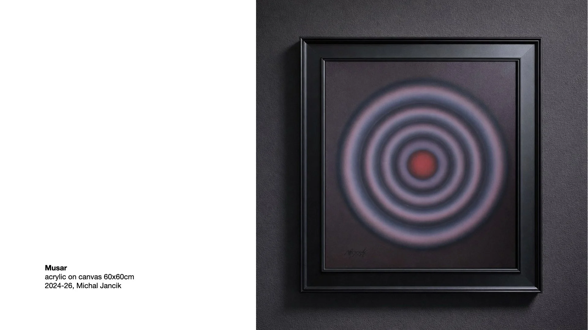 Musar | acrylic on canvas 60x60 | 2024-26, Michal Jancik | available