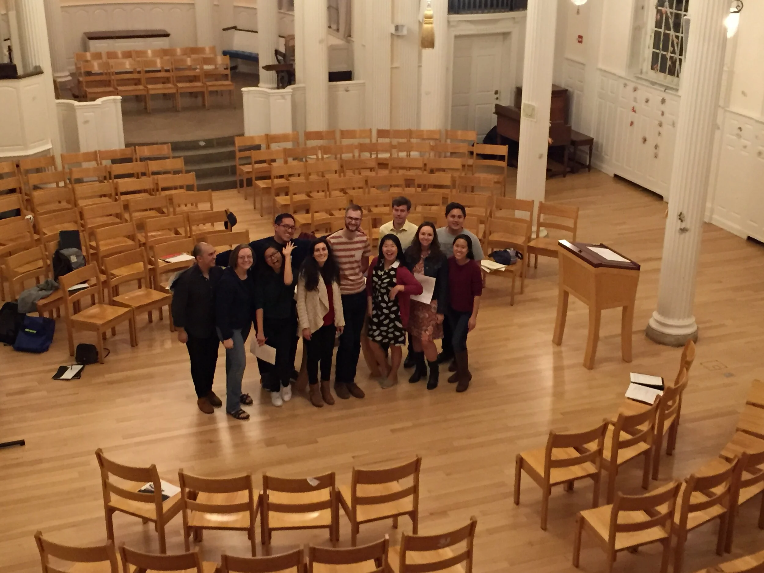 Matthew with the Marquand Chapel Choir (Yale Divinity School)