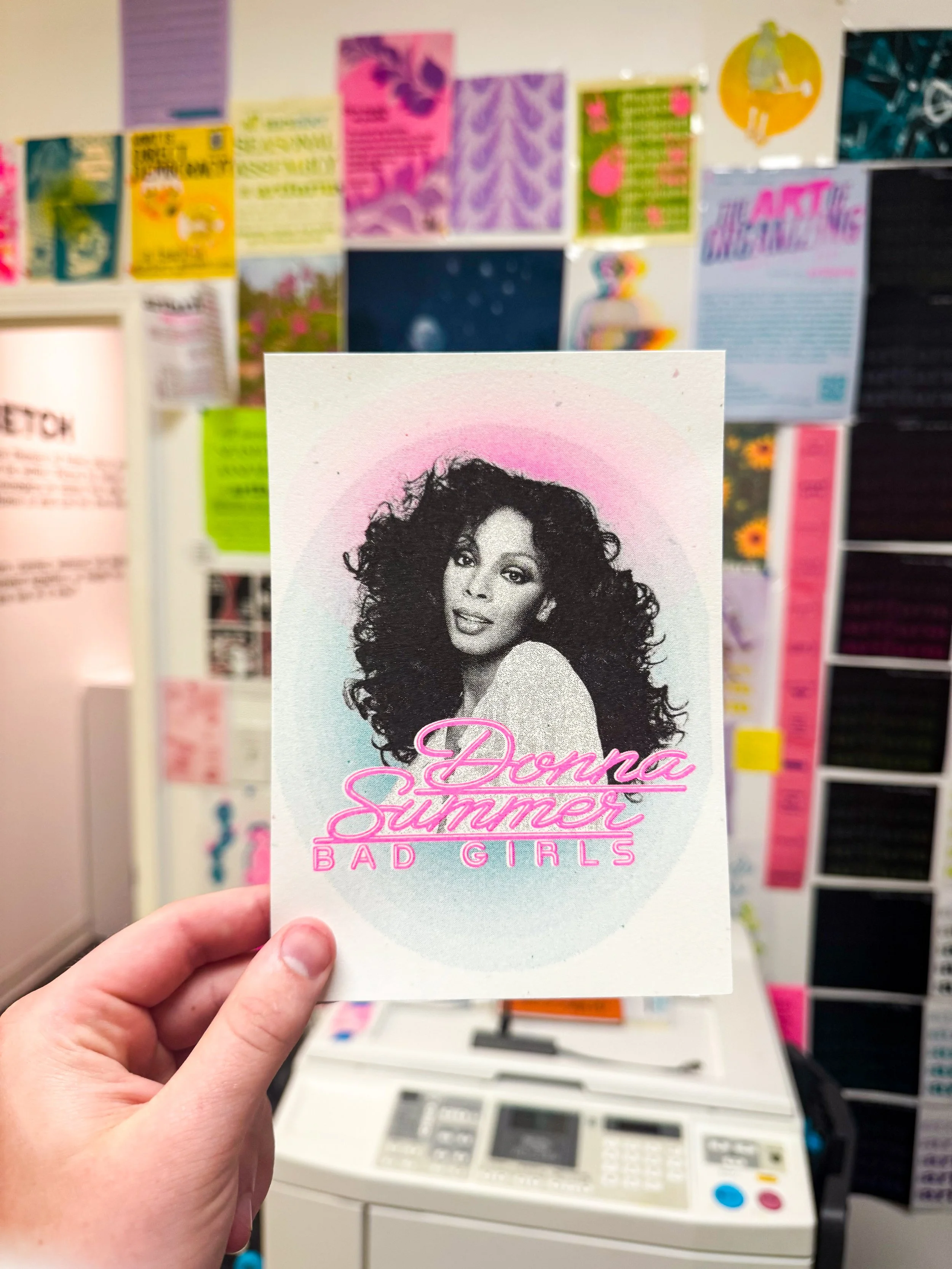 Donna Summer Bad Girls - Riso Print