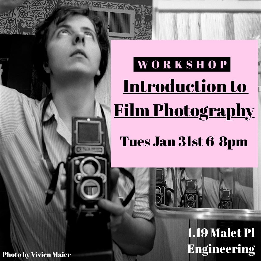 INTRODUCTION TO FILM PHOTOGRAPHY WORKSHOP 🎞️ Come join us next Tuesday if you&rsquo;d like to learn about film photography! We&rsquo;ll be quickly going through the basics of photography you need to know to shoot film, before getting down into the g