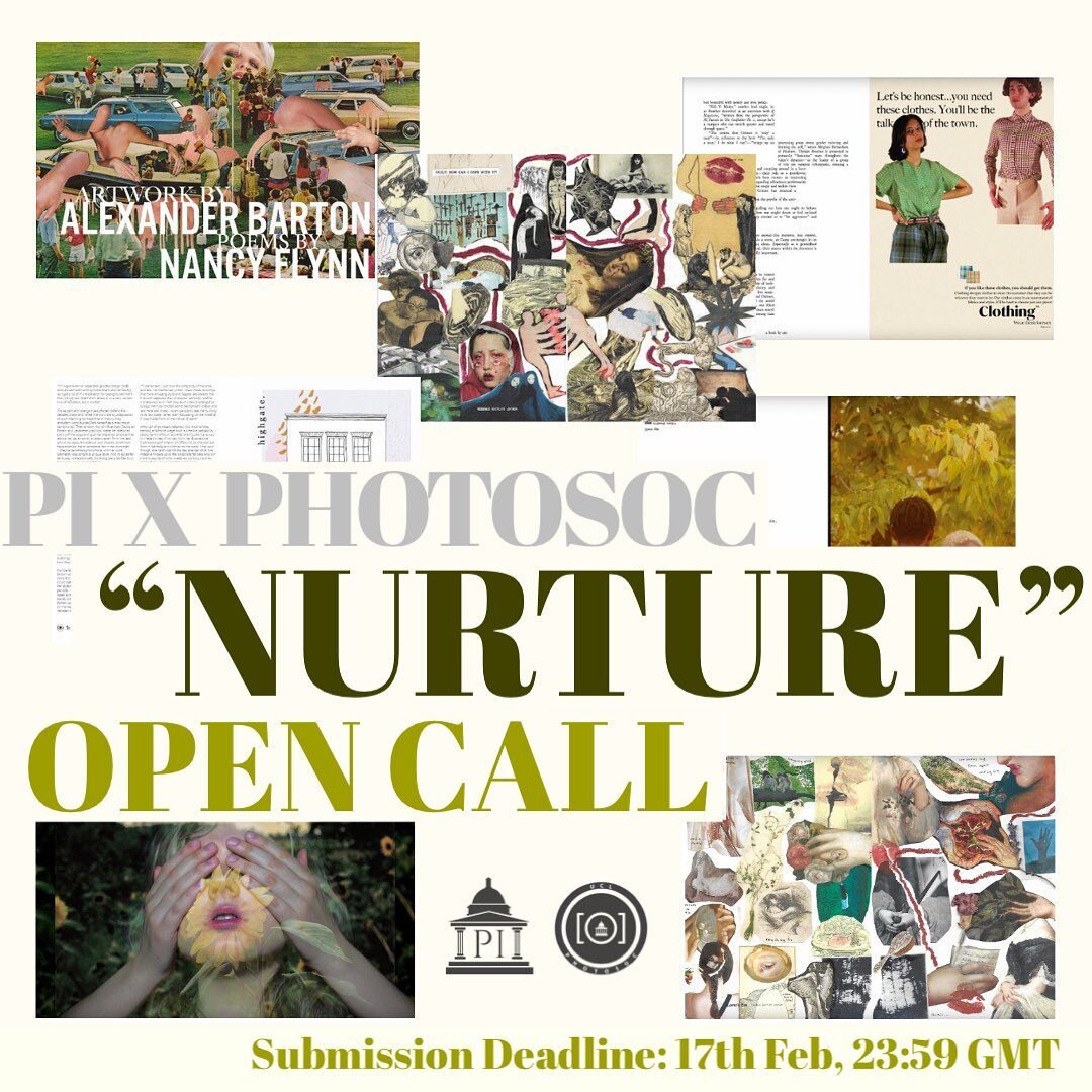🌿 PI X PHOTOSOC: &ldquo;NURTURE&rdquo; PHOTO OPEN CALL 🌿

For issue 735 of @uclpimedia , Pi and Photosoc are happy to host an open call for photos that fit the issue&rsquo;s theme: &ldquo;Nurture.&rdquo; For color palette guidelines and more detail
