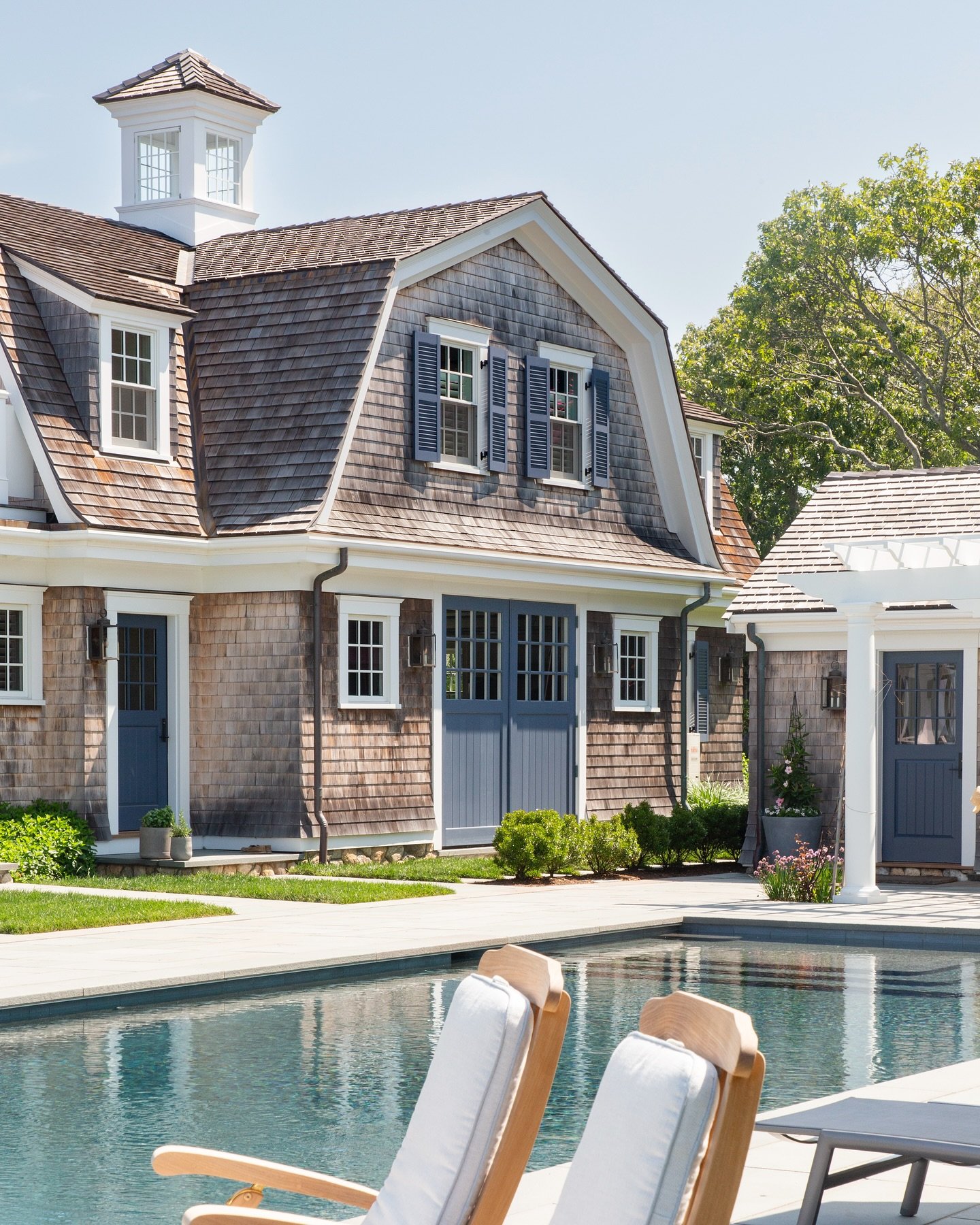 It&rsquo;s still August&hellip; there&rsquo;s still sometime for resting and relaxing by the pool!!! ⁣
⁣
This swing out was installed on the backside of the 3 car garage to allow for ease of getting the summer furniture in and out of storage. &hellip