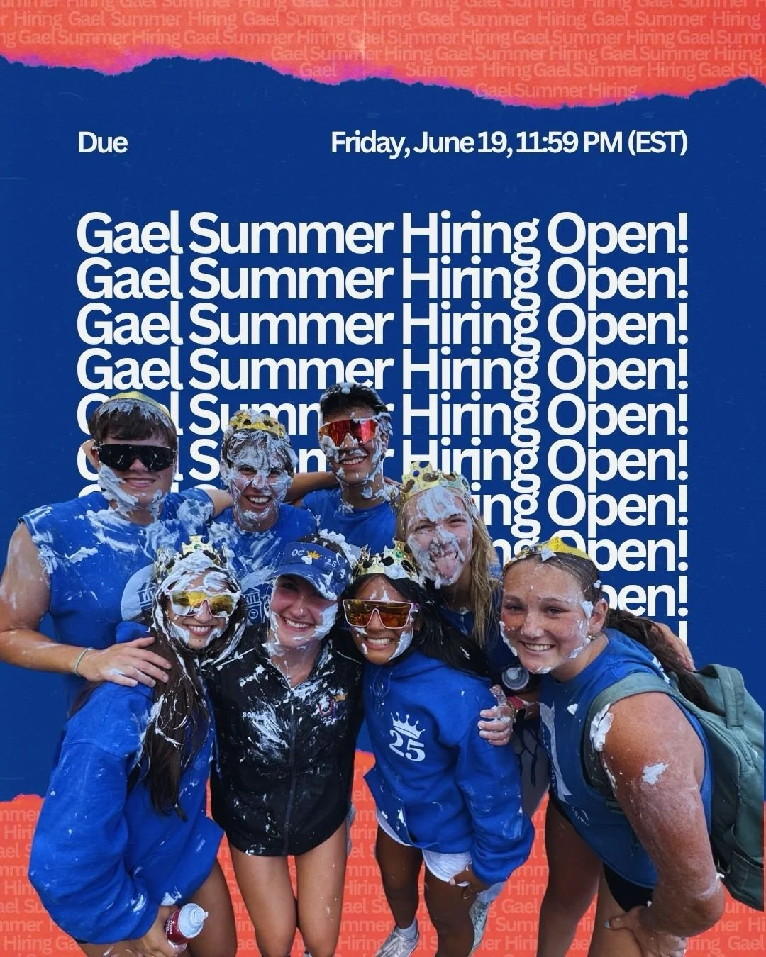 Join in on the fun! Apply to be a Gael!

You have until FRIDAY, JUNE 19, 11:59PM (EST) to help welcome the incoming class of Arts &amp; Science students!

Apply at the link in bio.