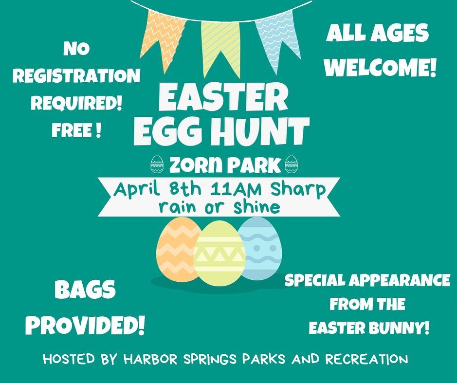 The Harbor Springs Easter Egg Hunt! April 8, 11 am!!
#downtownharborsprings #upnorth #easteregg #harborsprings