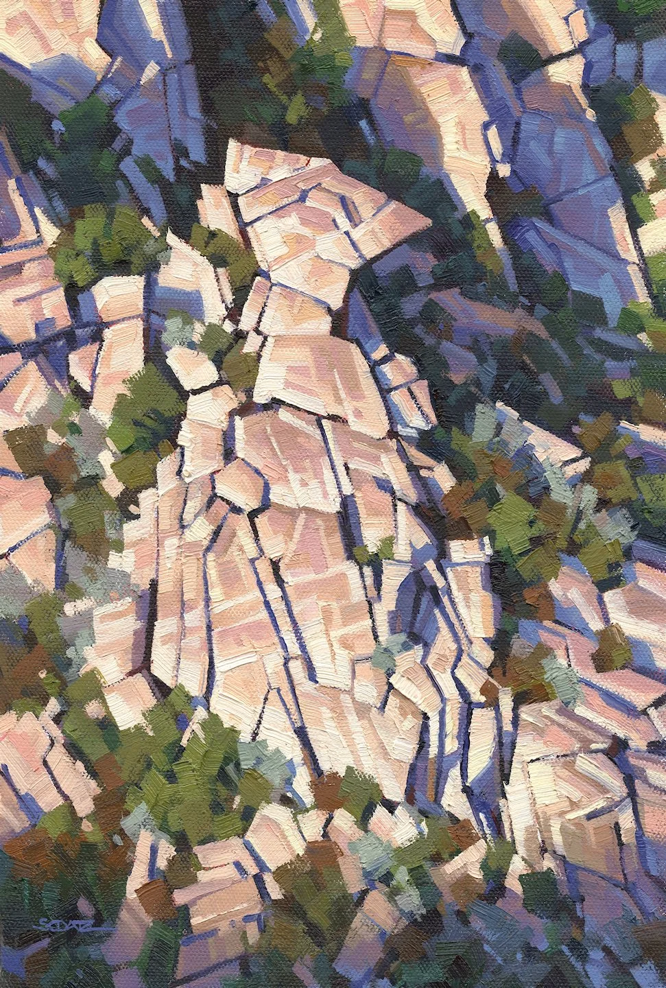On The Rocks - 12 x 8"