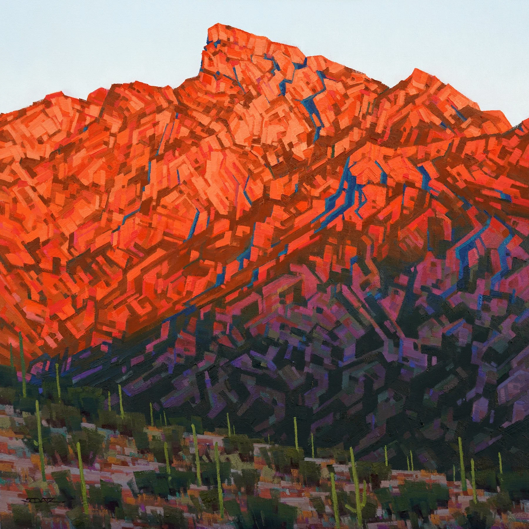 Pontatoc Ridge Lightshow - 18 x 18"