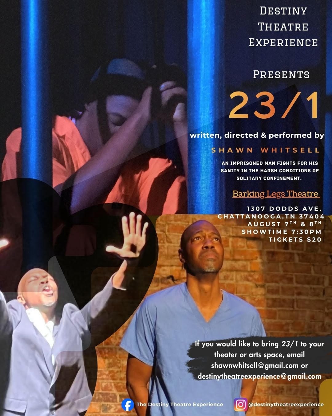 Destiny Theatre Experience Presents 23/1 by Shawn Whitsell