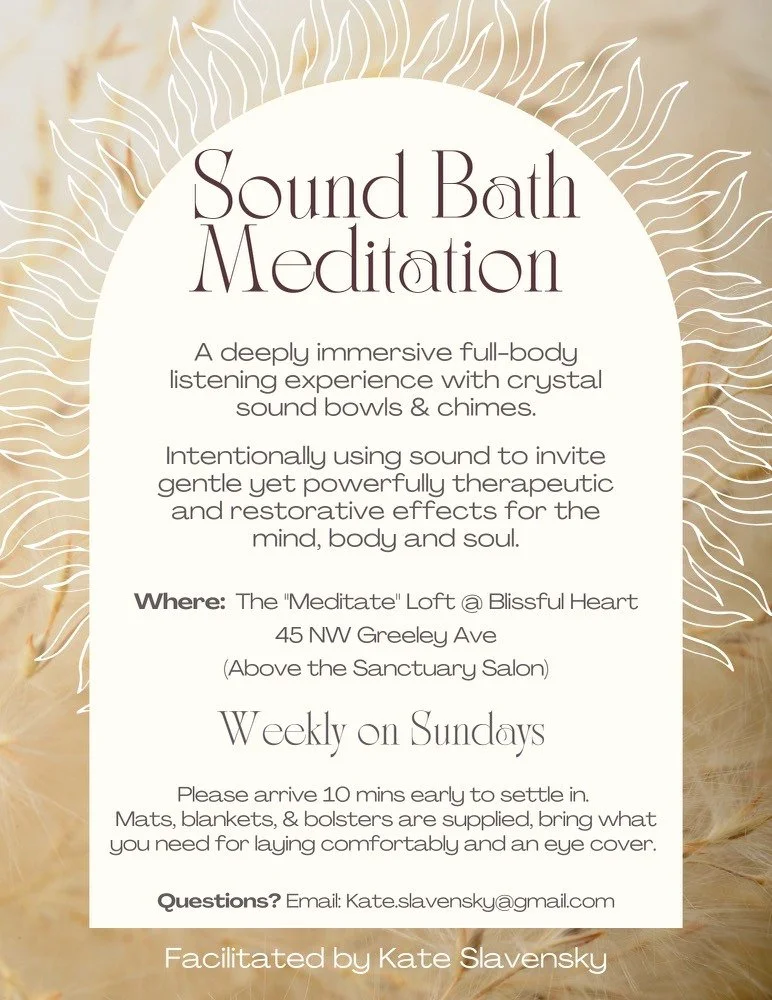 March Sound Bath in Bend