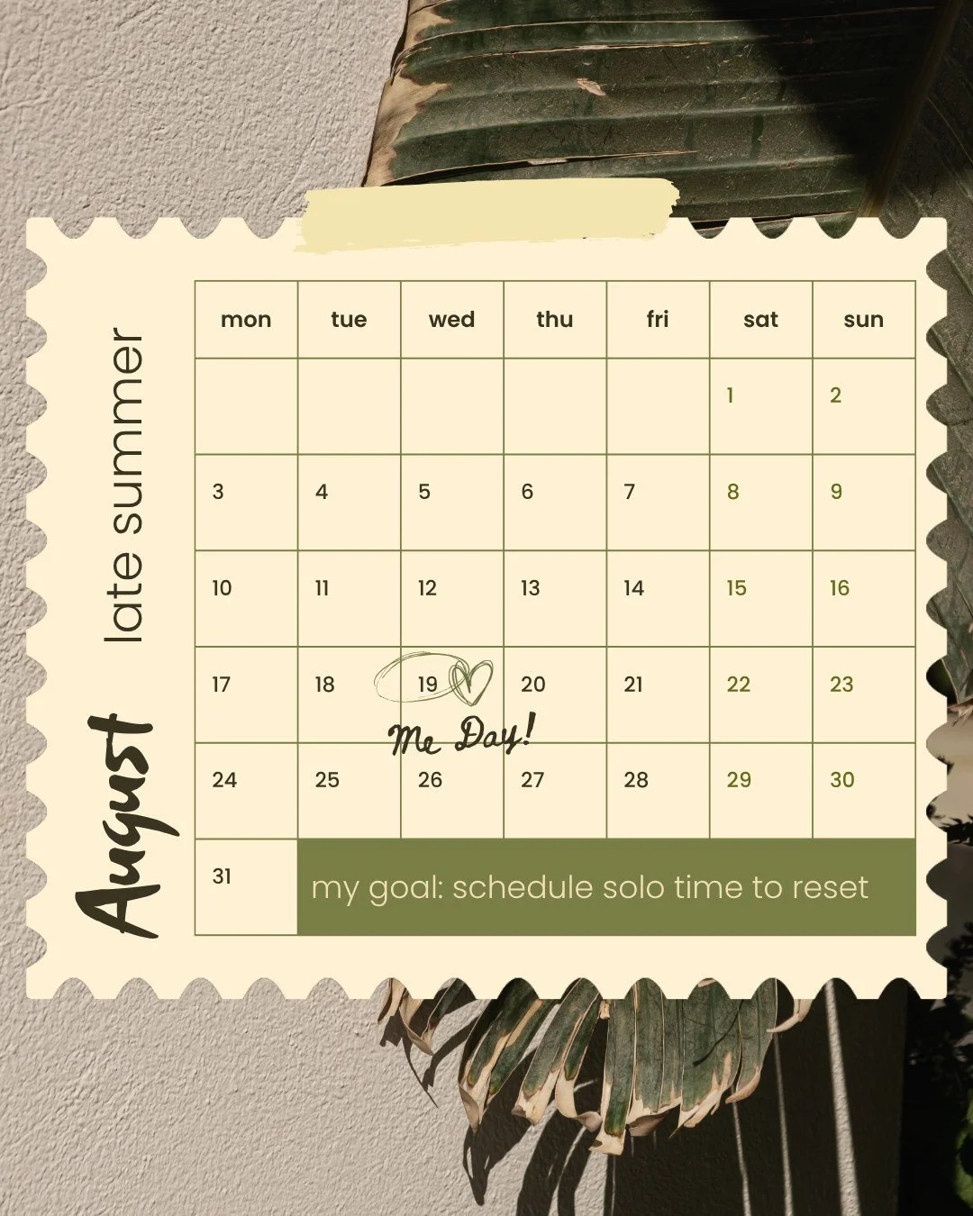August vibes are all about embracing that late summer glow and taking a moment just for you. 🌿✨ Mark your calendar for a "Me Day" to recharge and reset. You've earned it! Click link in bio to book anything (and everything!) massage, facial
