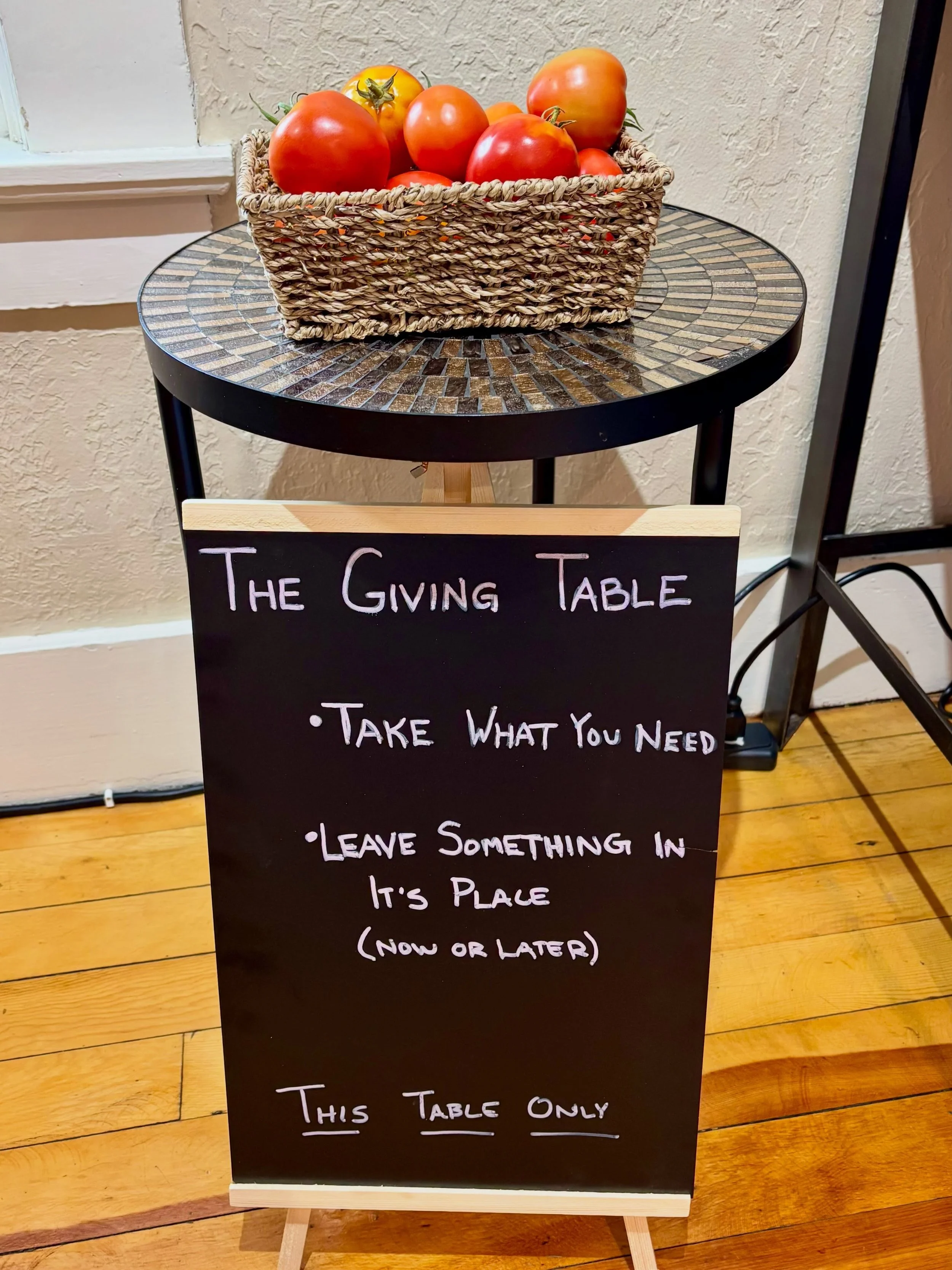 Introducing &ldquo;The Giving Table&rdquo; part of the Broken Arrow Farm Stand a collaboration with Blissful Heart benefiting our rescued wild mustangs. This little table carries a big idea: take what you need, leave something in its place - now or l