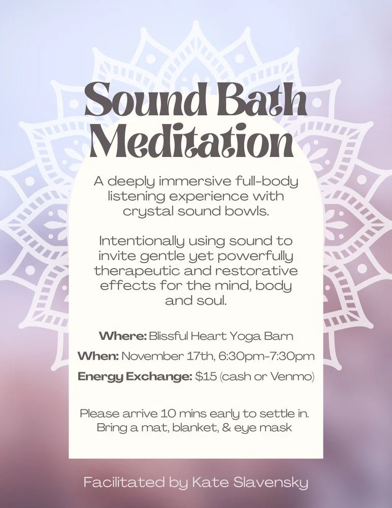 Sound Bath Meditation in Bend