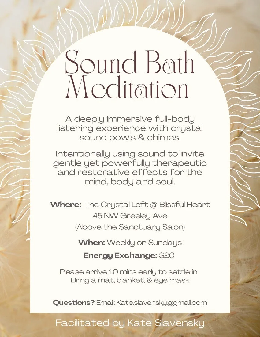 Sound Bath Meditation in Bend