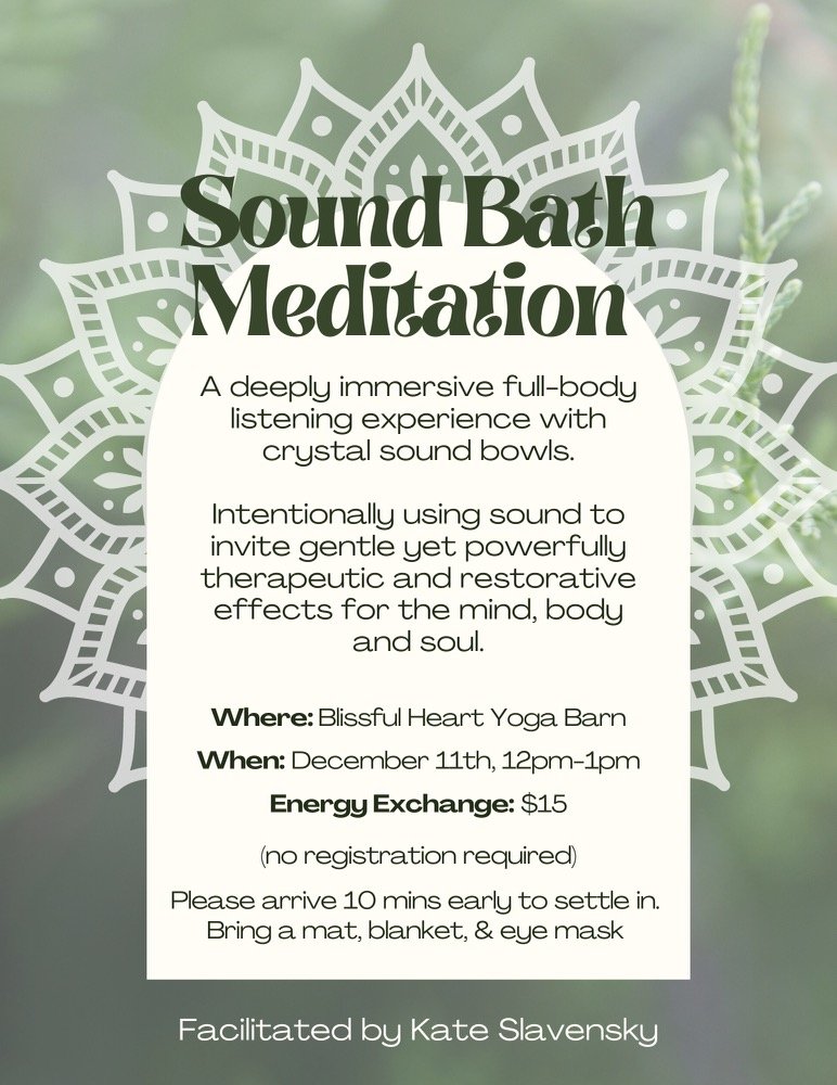 Sound bath in Bend