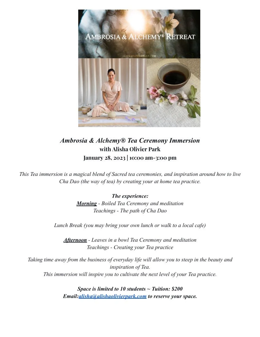 Tea ceremony immersion