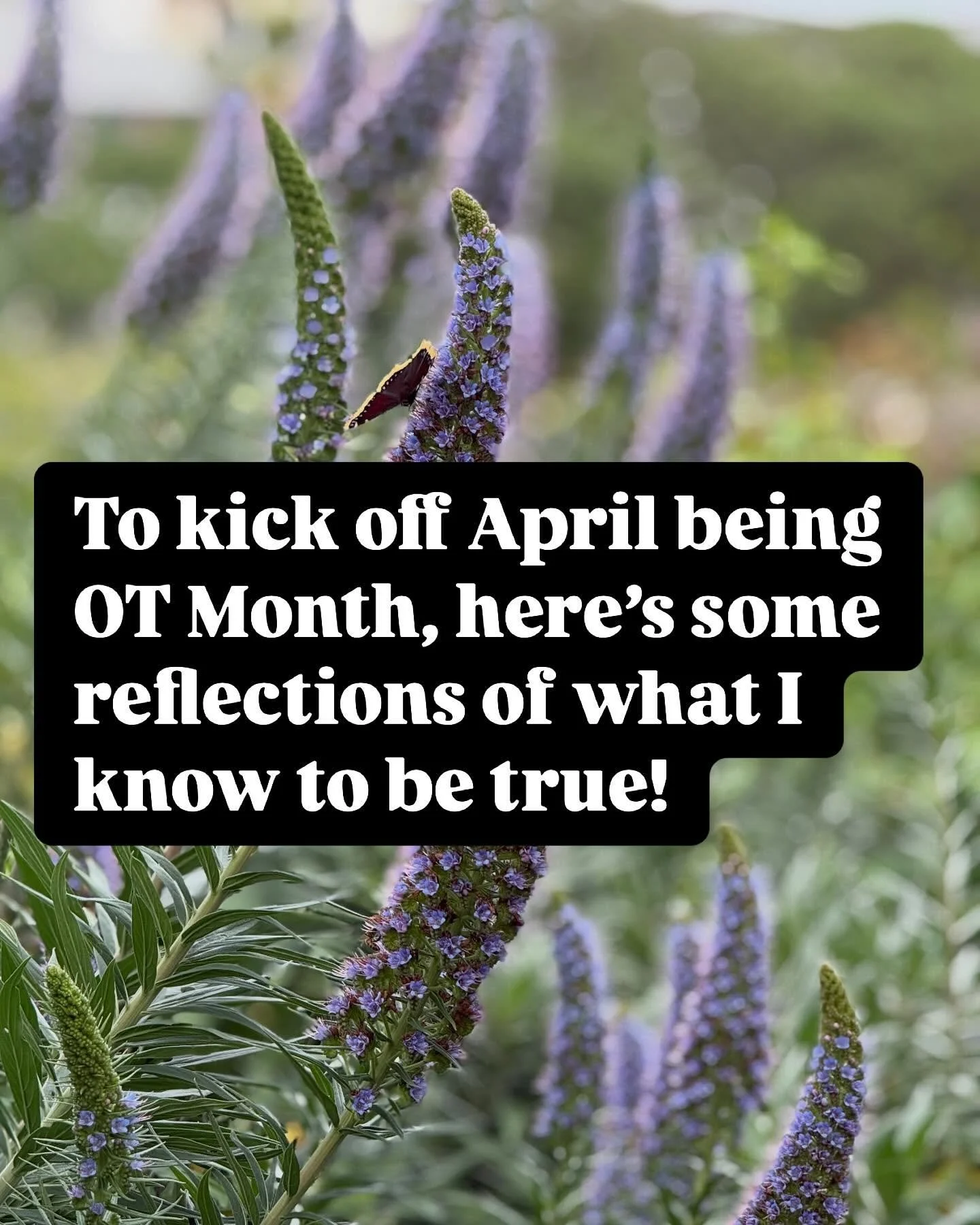 Happy OT Month! 🎉🎉🎉🎉🎉🎉

I love being in a profession where the learning truly never ends. 

Grateful to be in a career that helps me show up for others in a way that is so multidimensional and layered with goodness. Honored to help others be ab