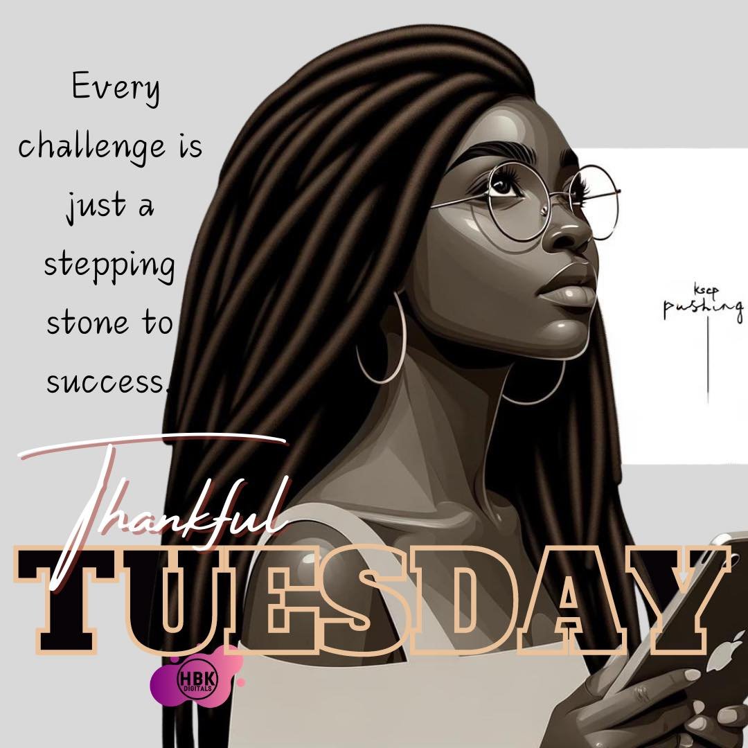 Happy Thankful Tuesday! 

Today&rsquo;s all about keeping your chin up and not giving up, no matter the hurdles. Remember, every challenge is just a stepping stone to success. Keep pushing, keep striving, and know that your perseverance will lead you