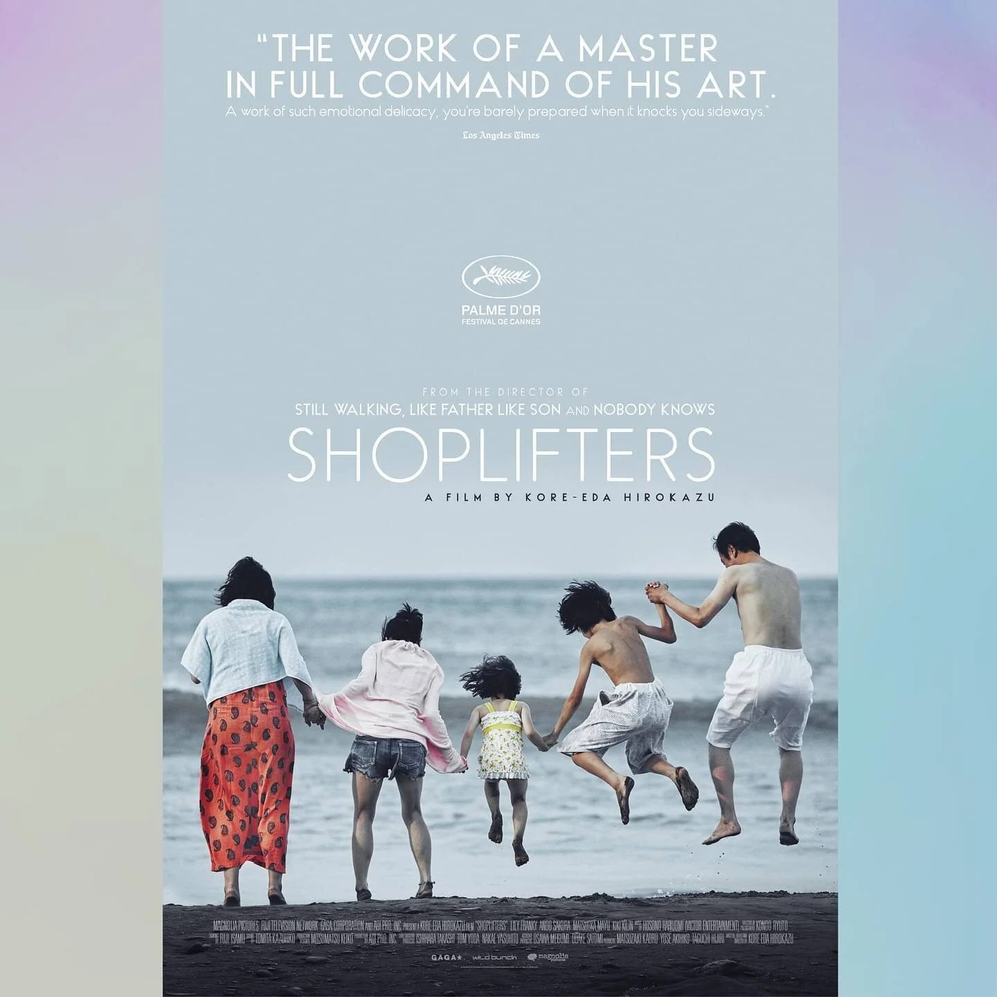 Family, drama and a missing person's case - Hirokazu Kore-eda's &quot;Shoplifters&quot; has it all. The 2018 Palme d'Or winner is a must-watch and a glorious feast for the eyes and the soul if you haven't watched it already 💛