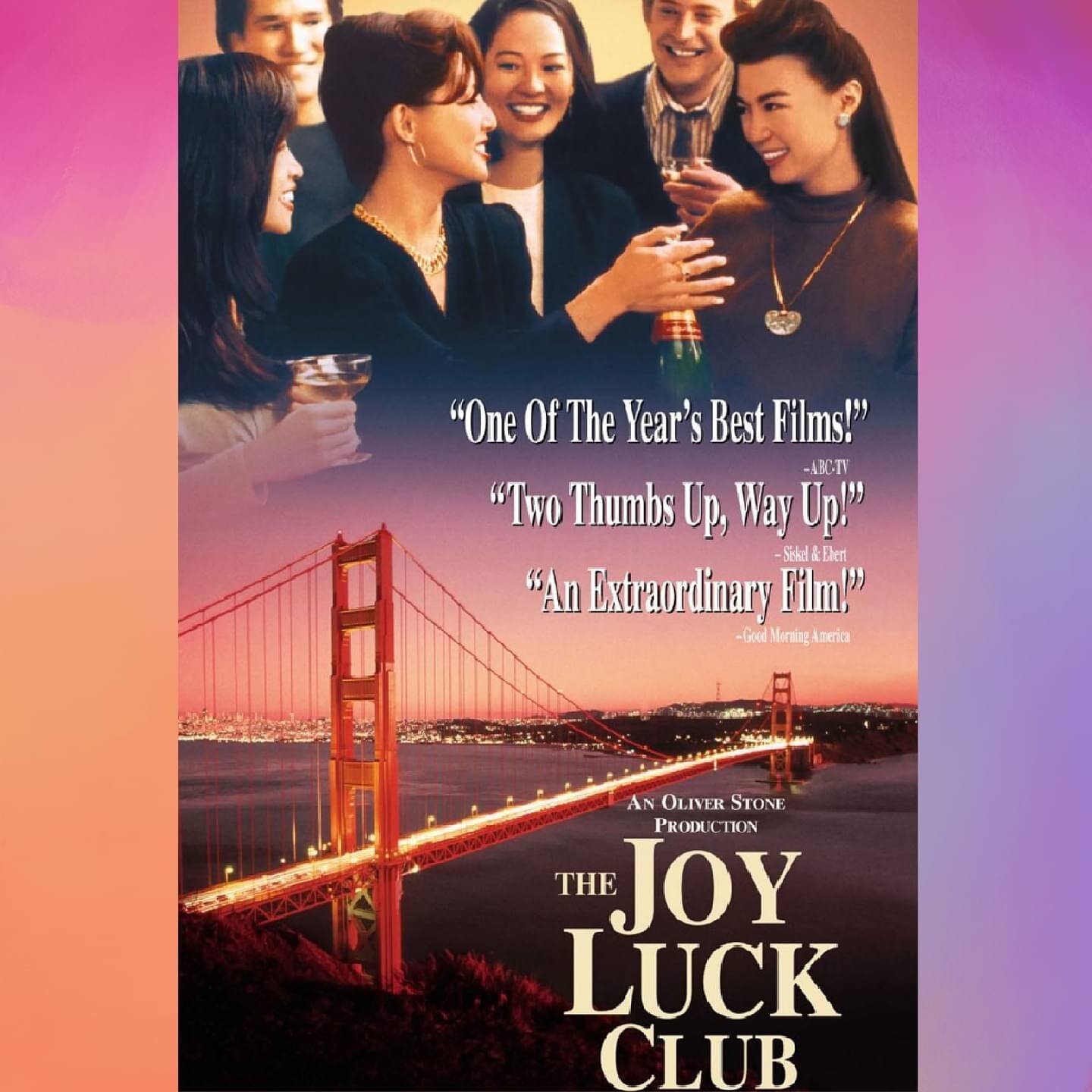 Tune in to our special episode hosted by the brilliant @jaimekoauthor where we discuss the Joy Luck Club (1993), an adaptation of Amy Tan's book directed by Wayne Wang. 

Navigate with us the stories of four Chinese immigrant mothers bridging the gap
