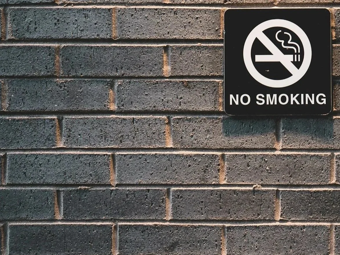 no smoking sign on wall