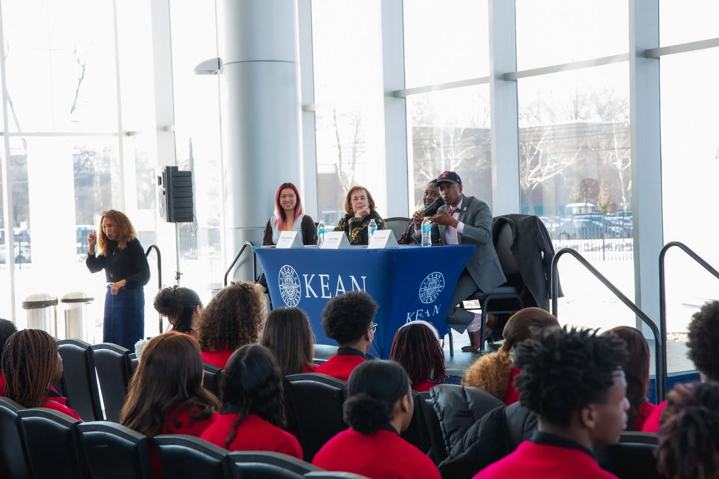LEAD students visited Kean University for the annual Human Rights Institute's MLK Day of Service conference, exploring what it means to carry forward Dr. King's legacy of community engagement.

The annual Day of Service conference, co-organized by En