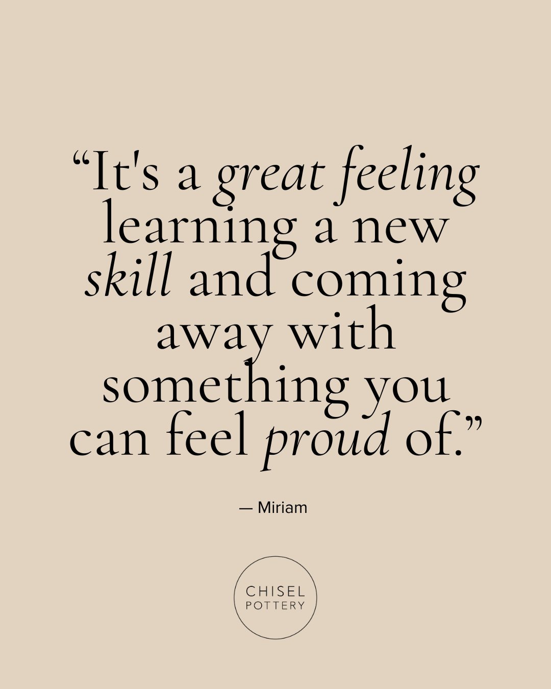 &ldquo;It&rsquo;s a great feeling learning a new skill and coming away with something you can feel proud of.&rdquo; 💛⁠
⁠
We couldn&rsquo;t agree more!⁠
⁠
Whether you're just starting out or rediscovering your creativity, there&rsquo;s something trul