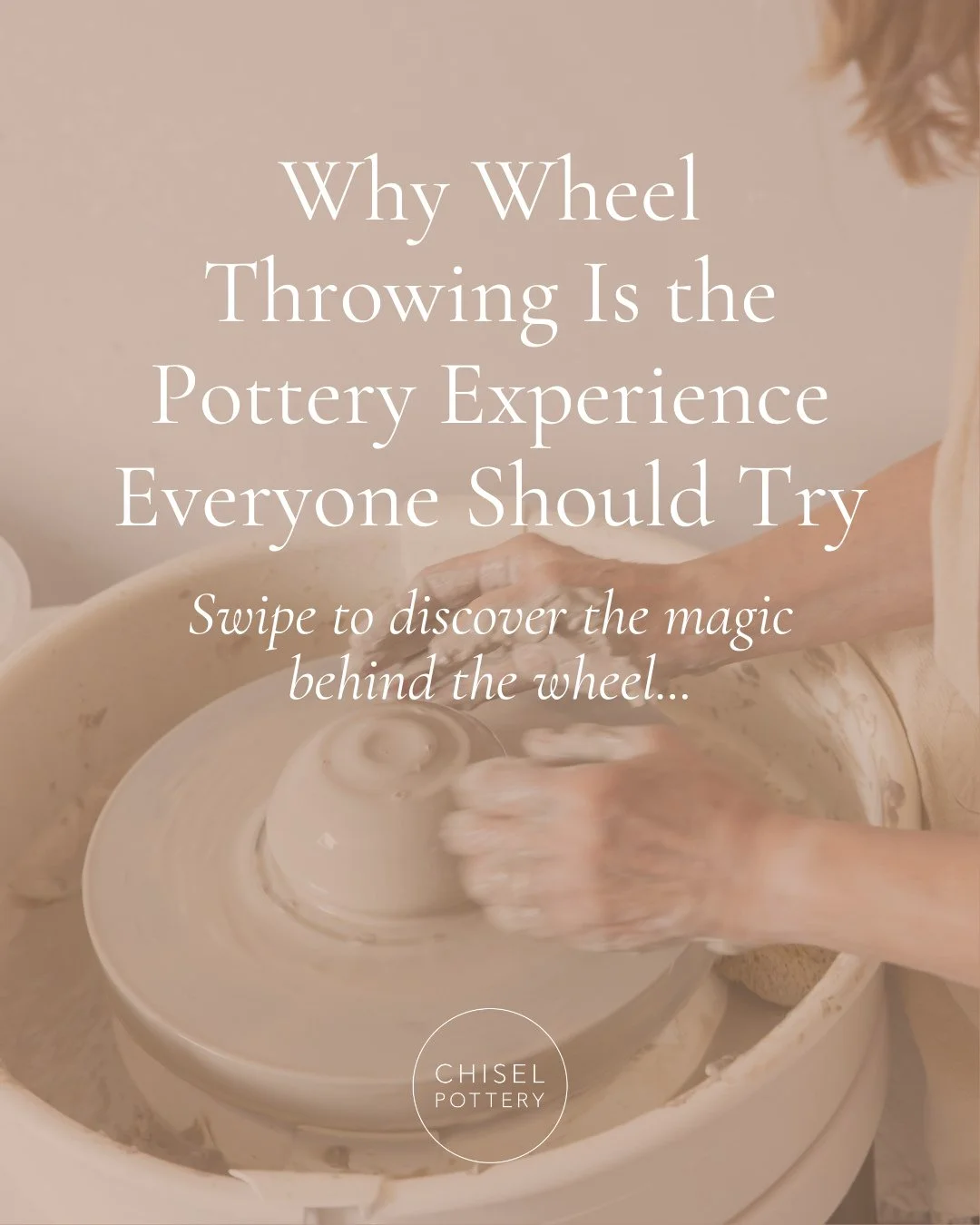Wheel throwing: calm, creative and kind of addictive. 🌀⁠
⁠
If you&rsquo;ve ever watched someone shaping a pot on the wheel and thought, &ldquo;I&rsquo;d love to try that,&rdquo; you&rsquo;re not alone.⁠
⁠
This timeless pottery technique is soothing,