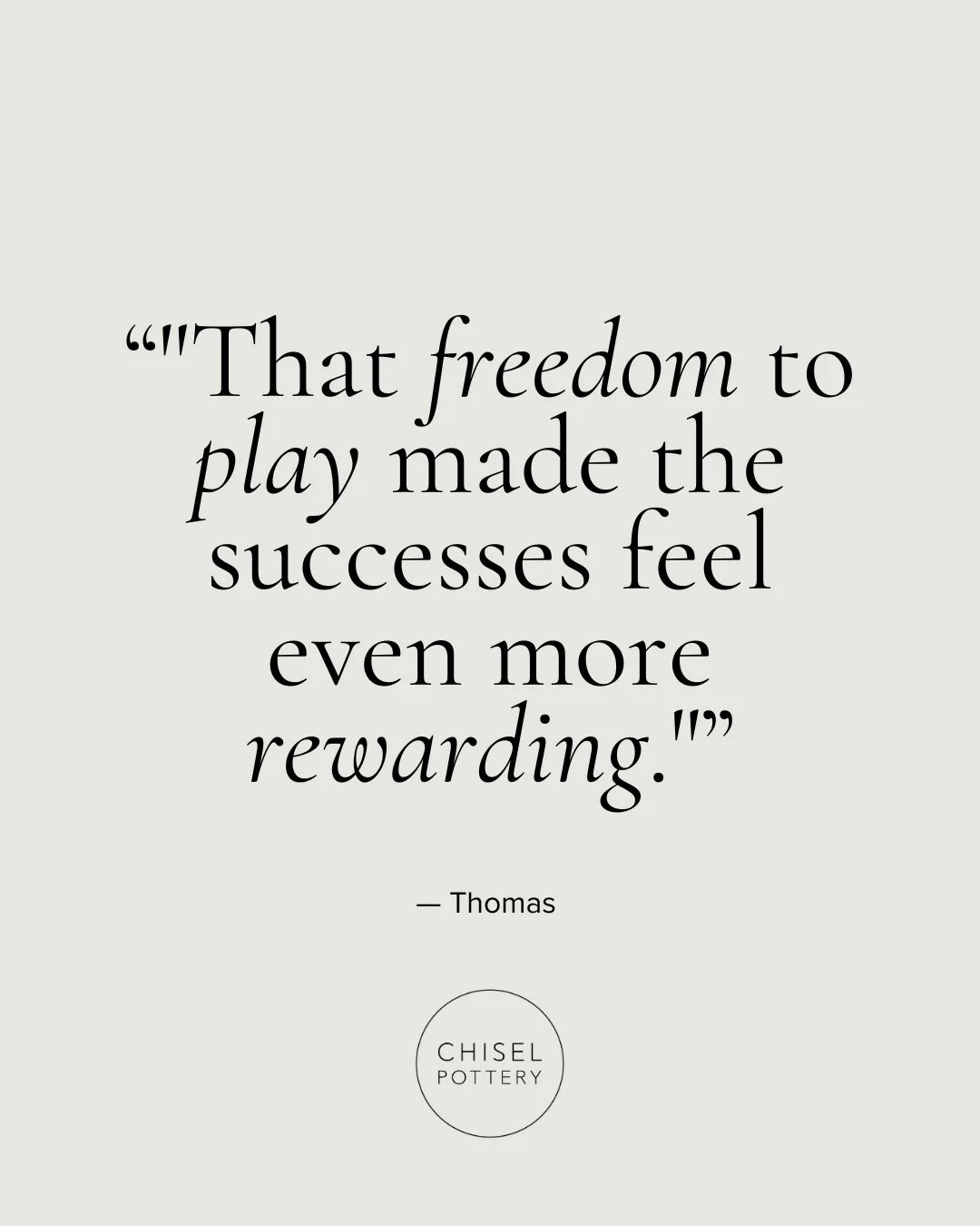 We love this kind of feedback 💛⁠
⁠
One of our recent potters said it best:⁠
⁠
&ldquo;I loved that it wasn&rsquo;t just about following along, but about getting stuck in, experimenting, and even laughing at the bits that didn&rsquo;t quite work. That