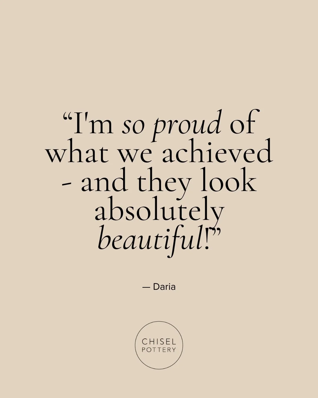 We love seeing the joy that comes from turning a lump of clay into something truly special 💛⁠
⁠
This glowing review is from one of our Christmas luminary house workshops - and the best part? They made it with friends, had a brilliant time, and picke