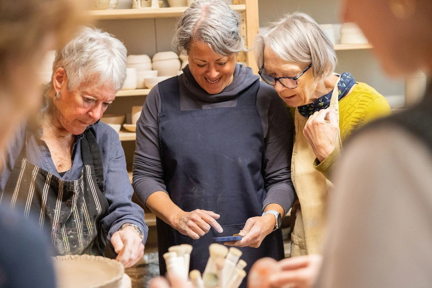 Why people stay in our Weekly Classes 💛 ⁠
⁠
Most people join us to try pottery&hellip; but they stay for something else.⁠
⁠
Over time, it becomes more than just learning how to throw or hand-build. It becomes a weekly ritual - a space to slow down, 