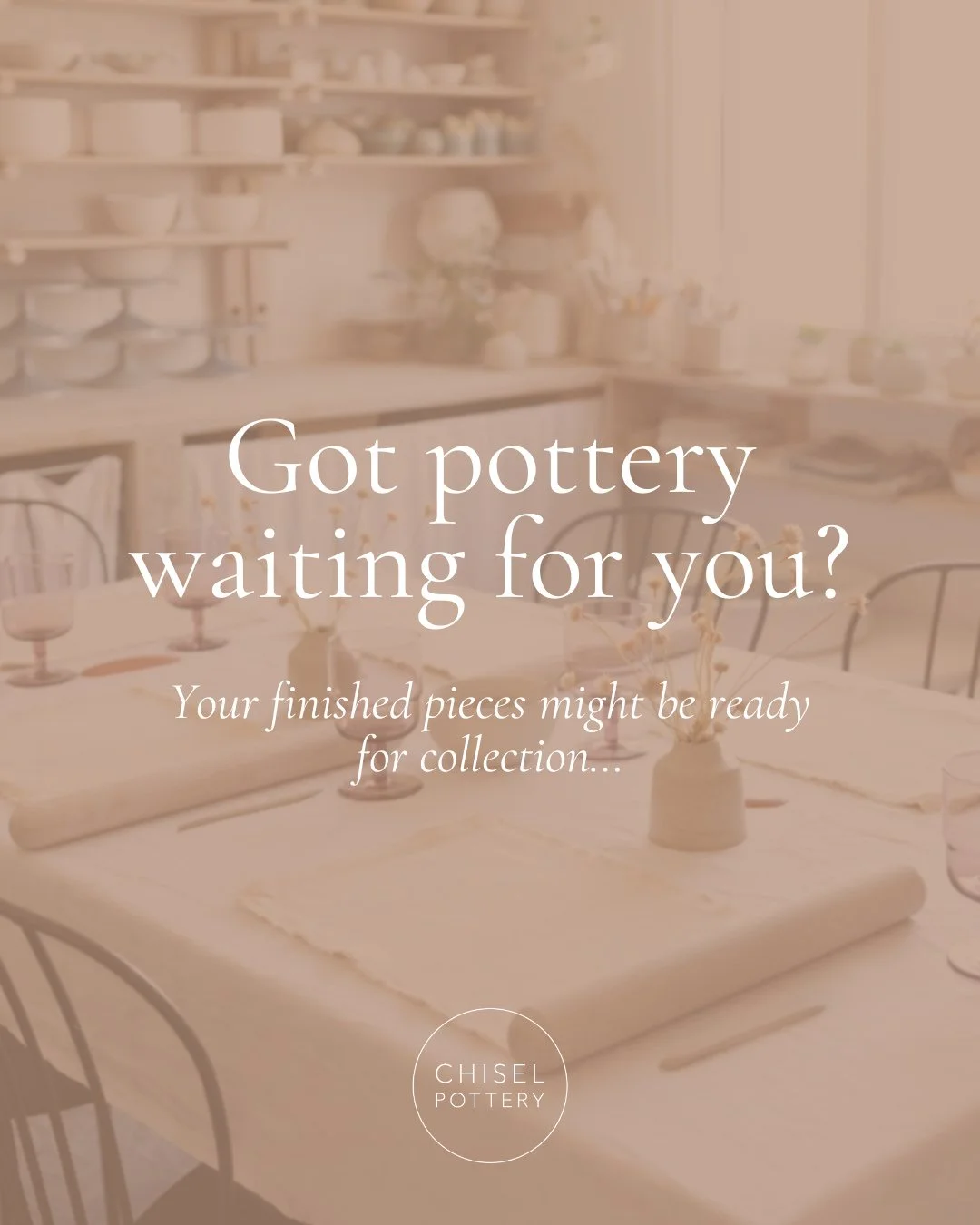 A little spring clean&hellip; pottery studio edition 🧹 🌿⁠
⁠
We&rsquo;ve had a big tidy-up behind the scenes and there are quite a few lovely pots waiting to be reunited with their makers 👀⁠
⁠
If you have pieces ready for collection, you&rsquo;ll h