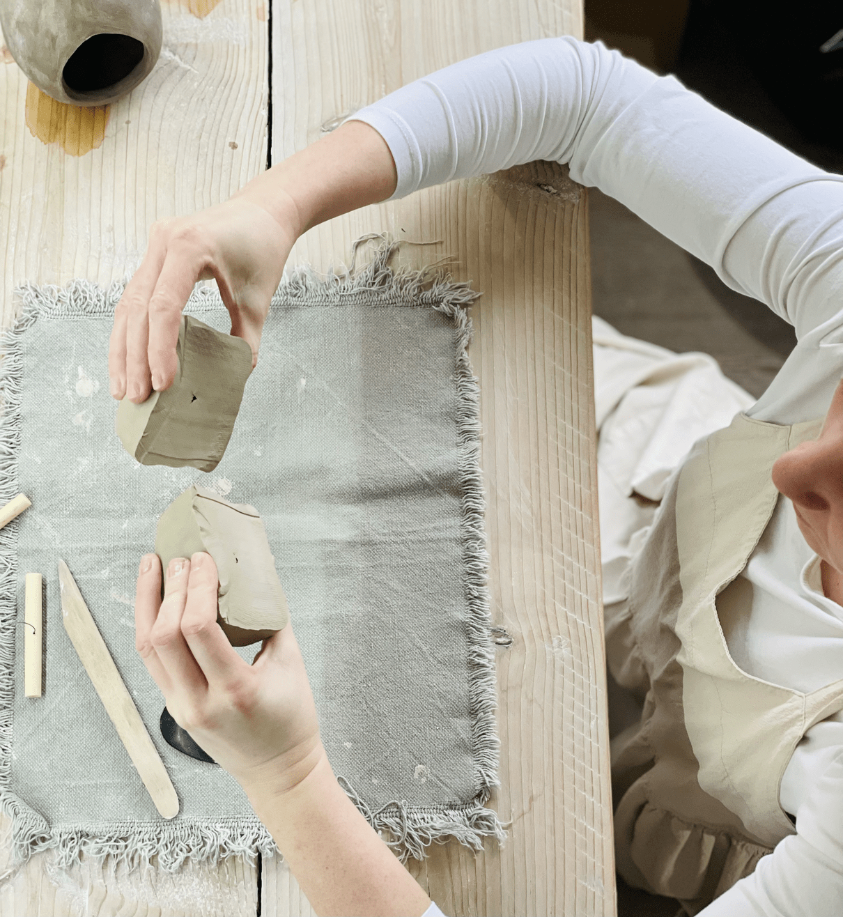 Clay at home kit instruction step 1