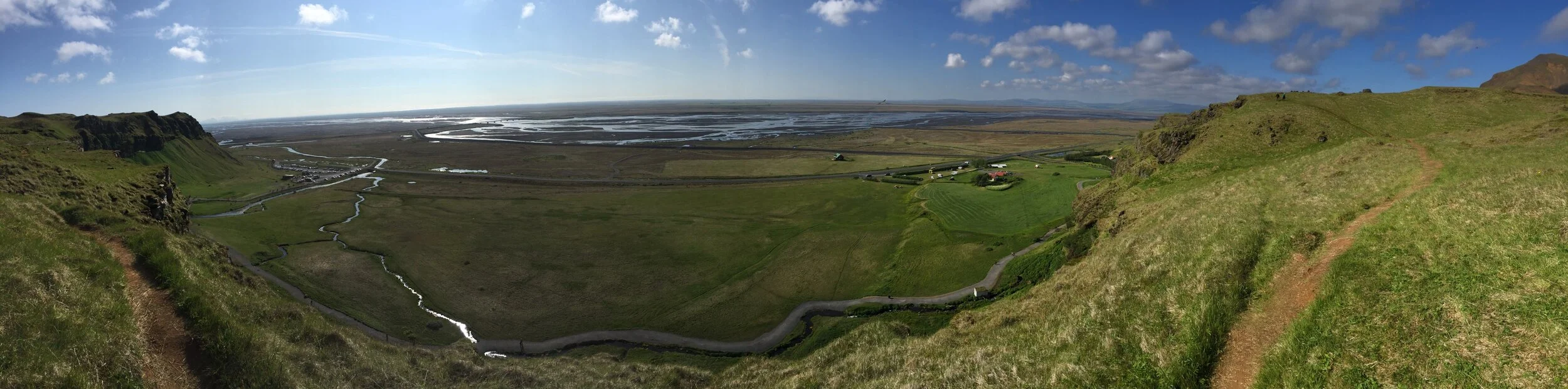 View from Seljalandsfoss plateau