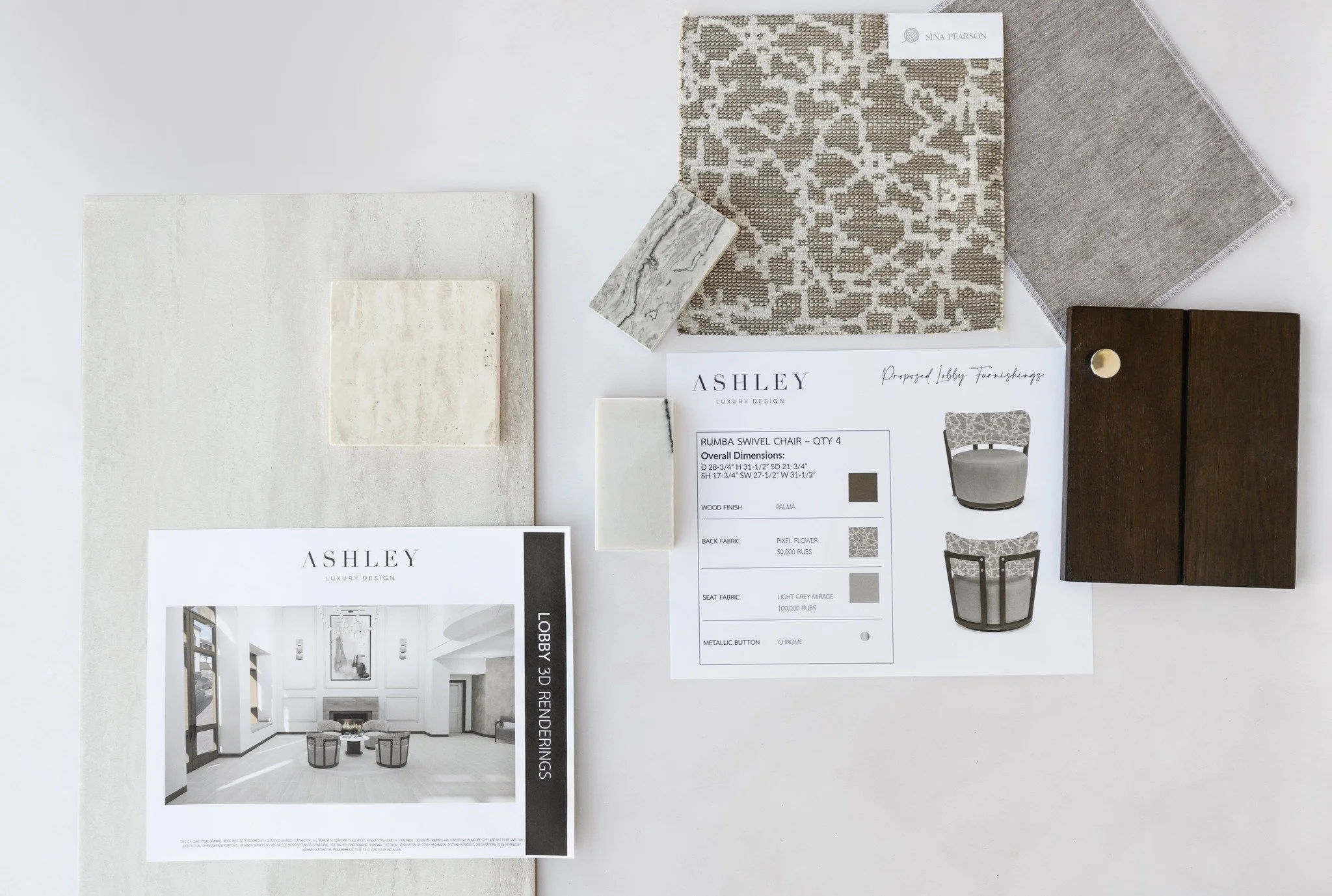 Timeless features. Quiet tones. Luxury redefined. 

A multifamily project in progress, envisioned in layers of warm and cool tones where custom furniture and materiality speak with subtle sophistication.