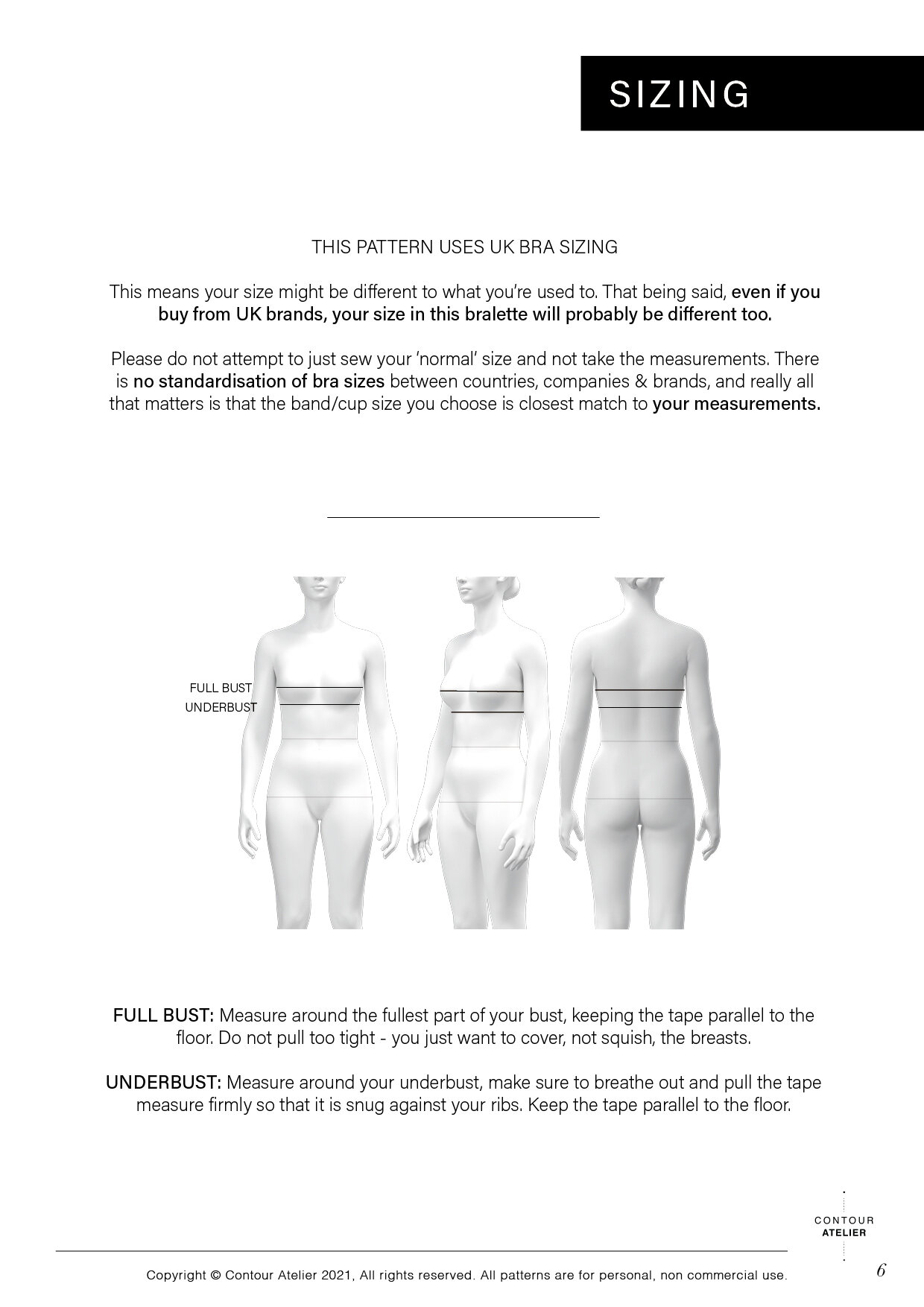 PDF Sewing Pattern Chelsea Bra Sizes DD GG Full-cup Underwired Darted Bra  Instant Download -  Canada