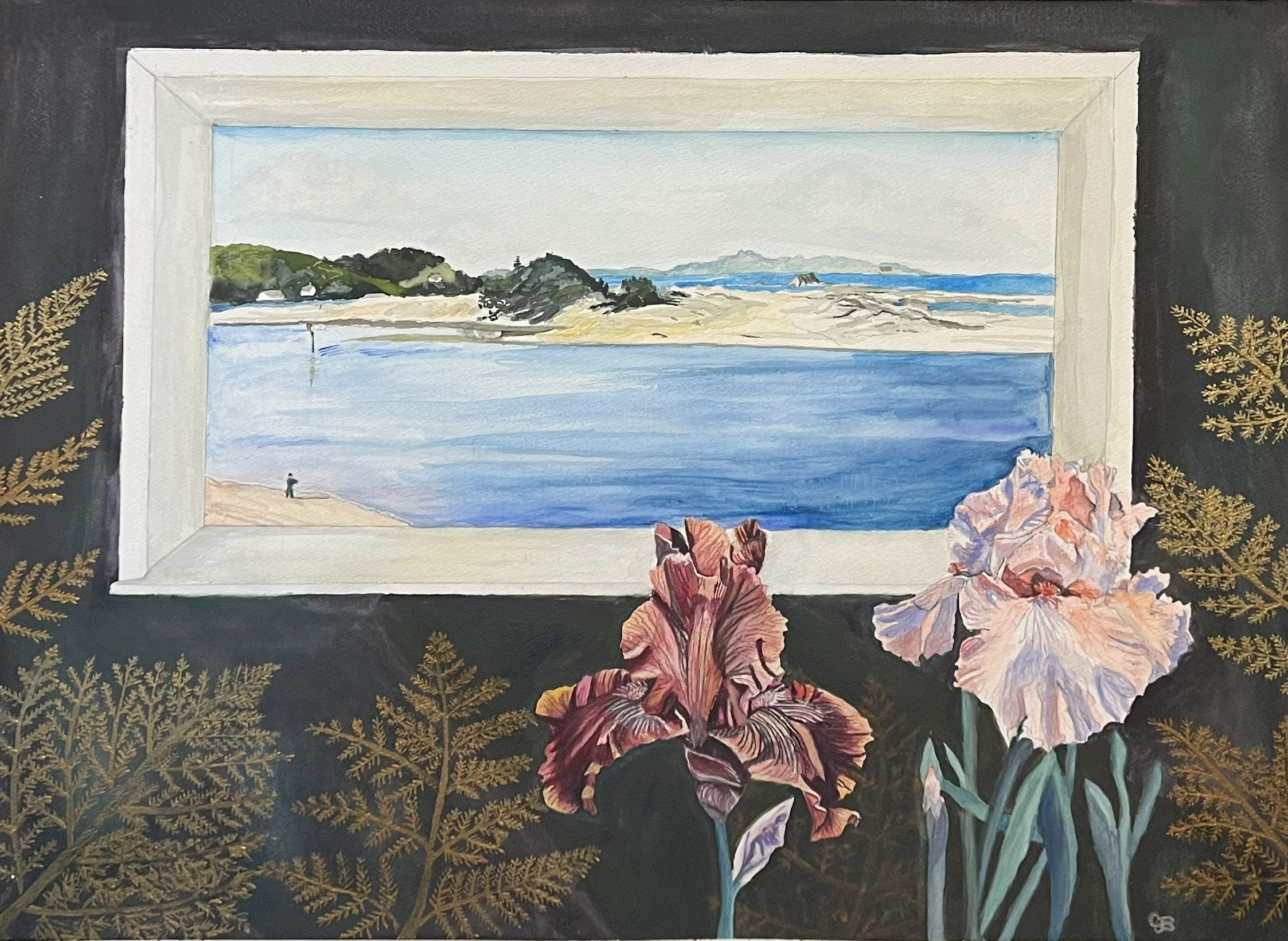 "Artist View" Watercolour on paper. Prints also available