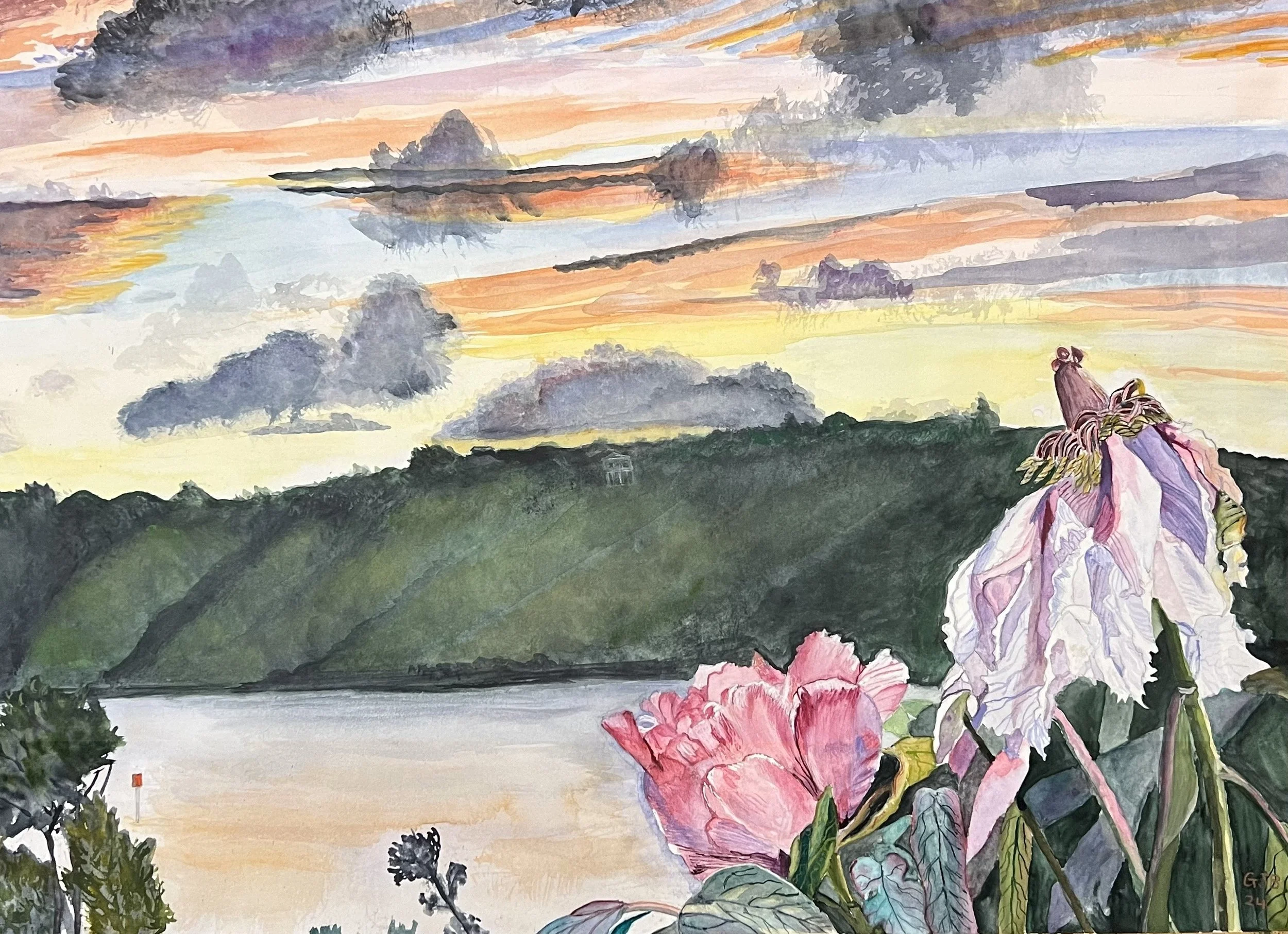 "End of the Day" Watercolour on paper. Prints also available