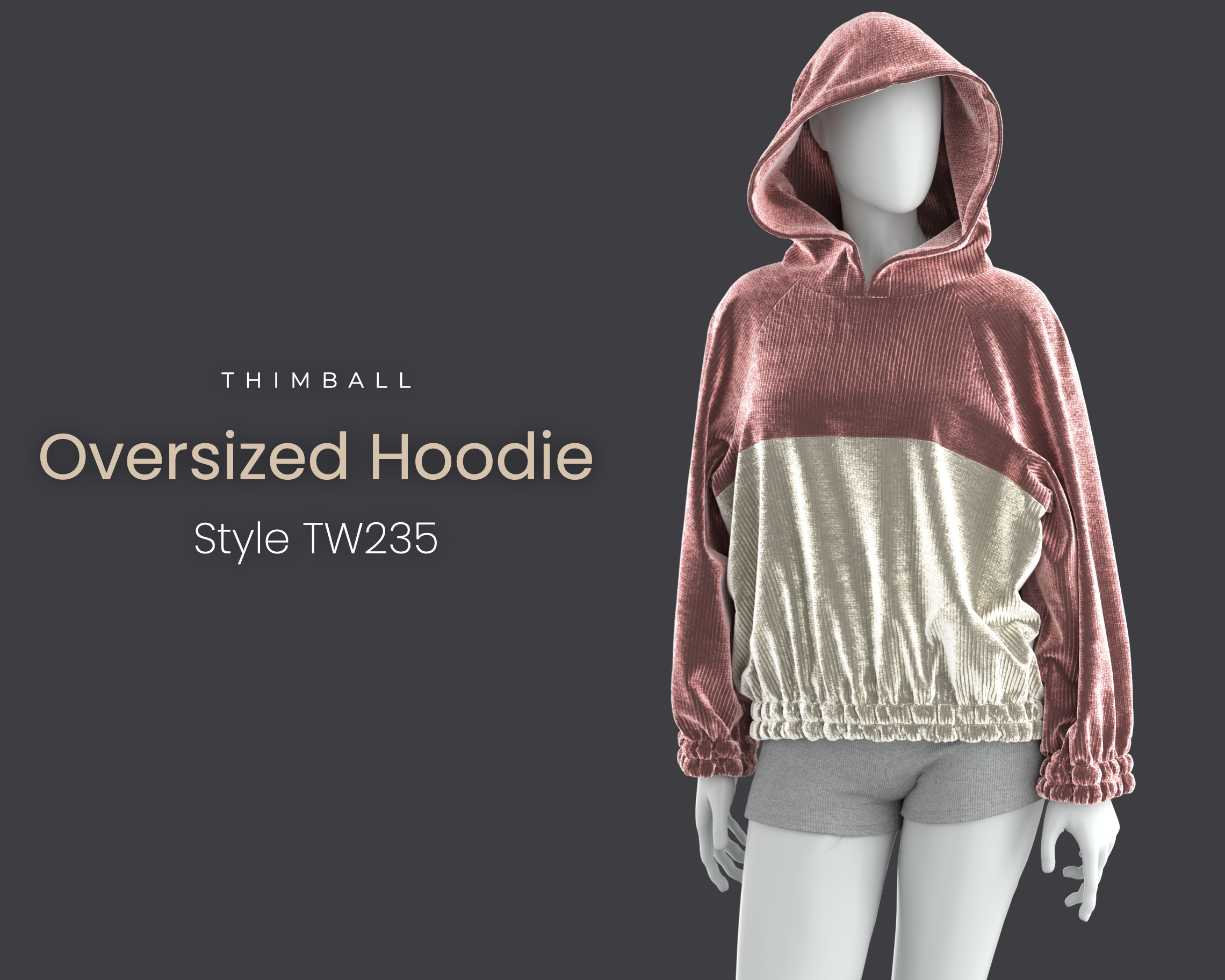Oversized Hoodie #TW235
