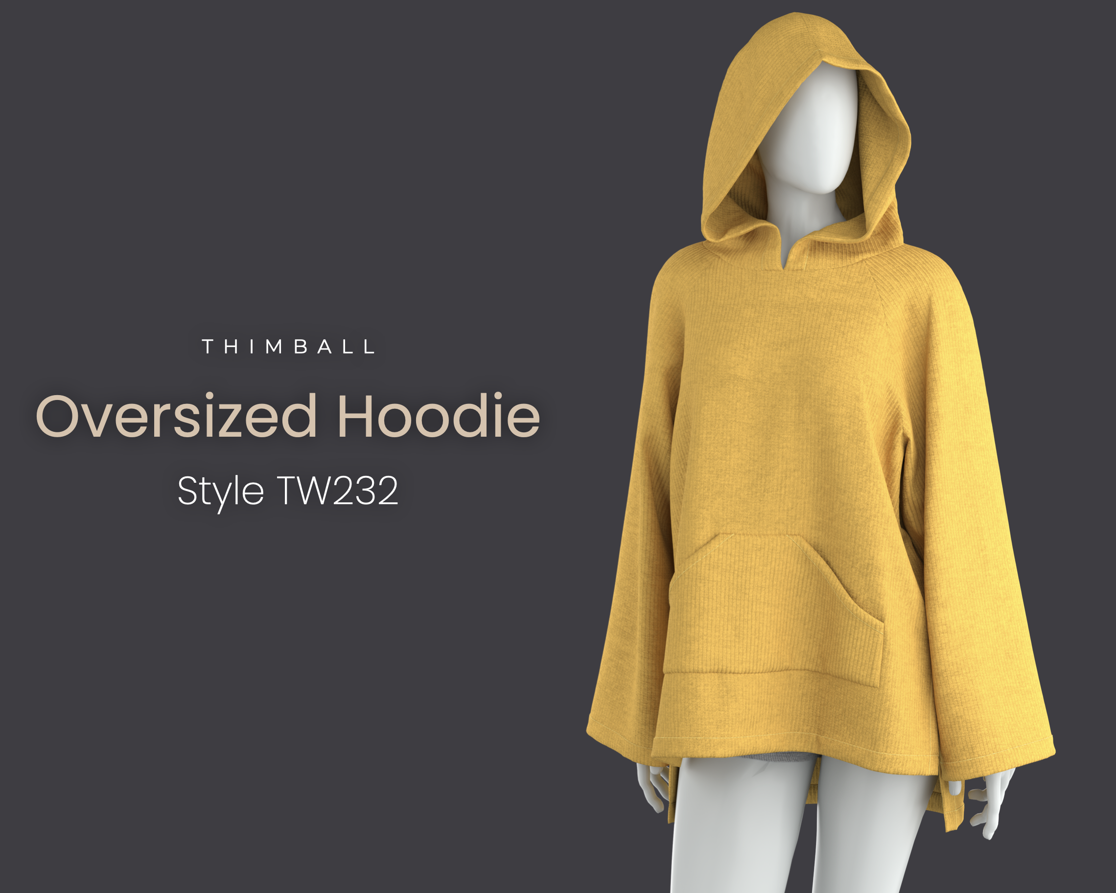 Oversized Hoodie #TW232